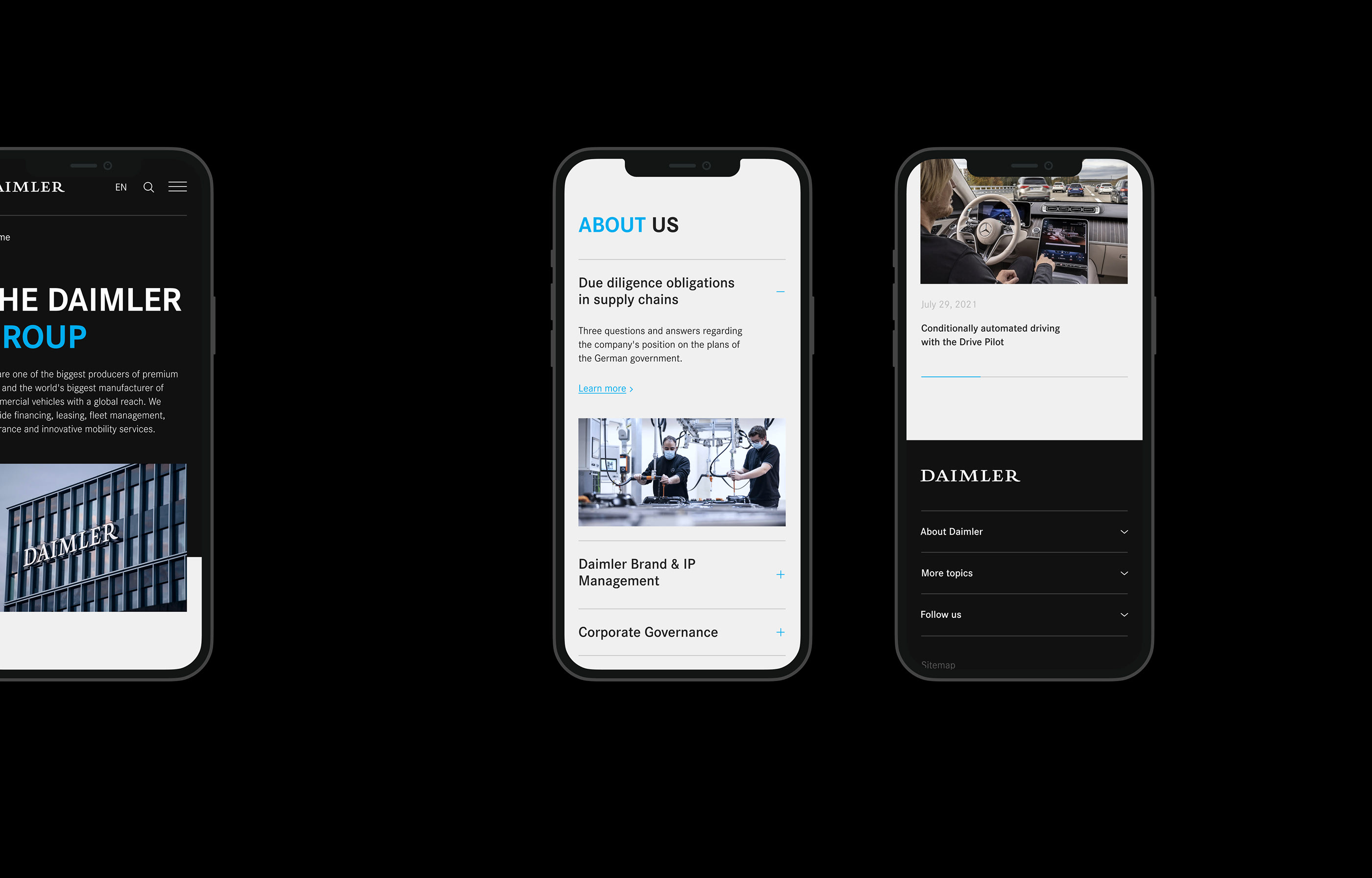 Daimler — Corporate website — Изображение №7 — Интерфейсы на Dprofile