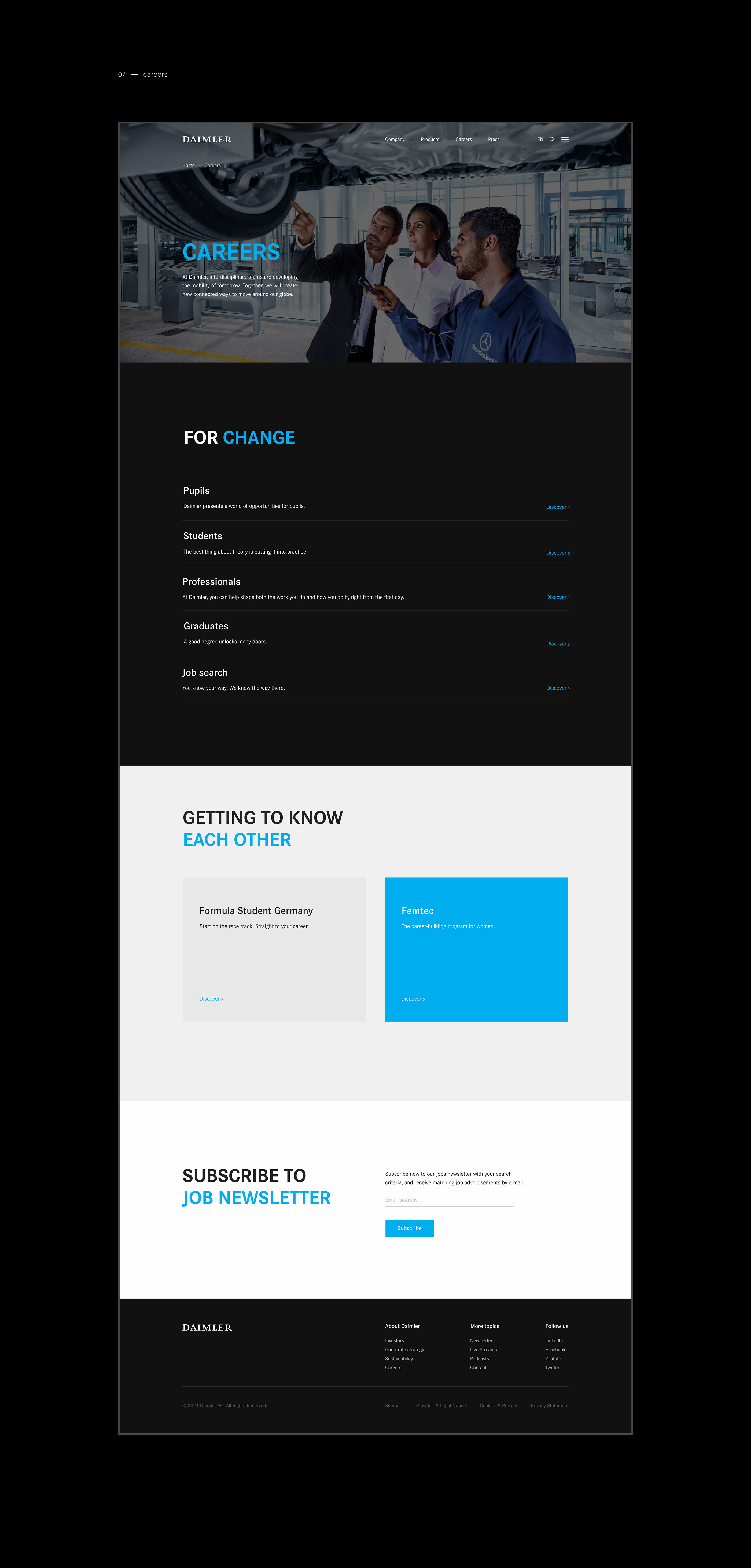 Daimler — Corporate website — Изображение №15 — Интерфейсы на Dprofile