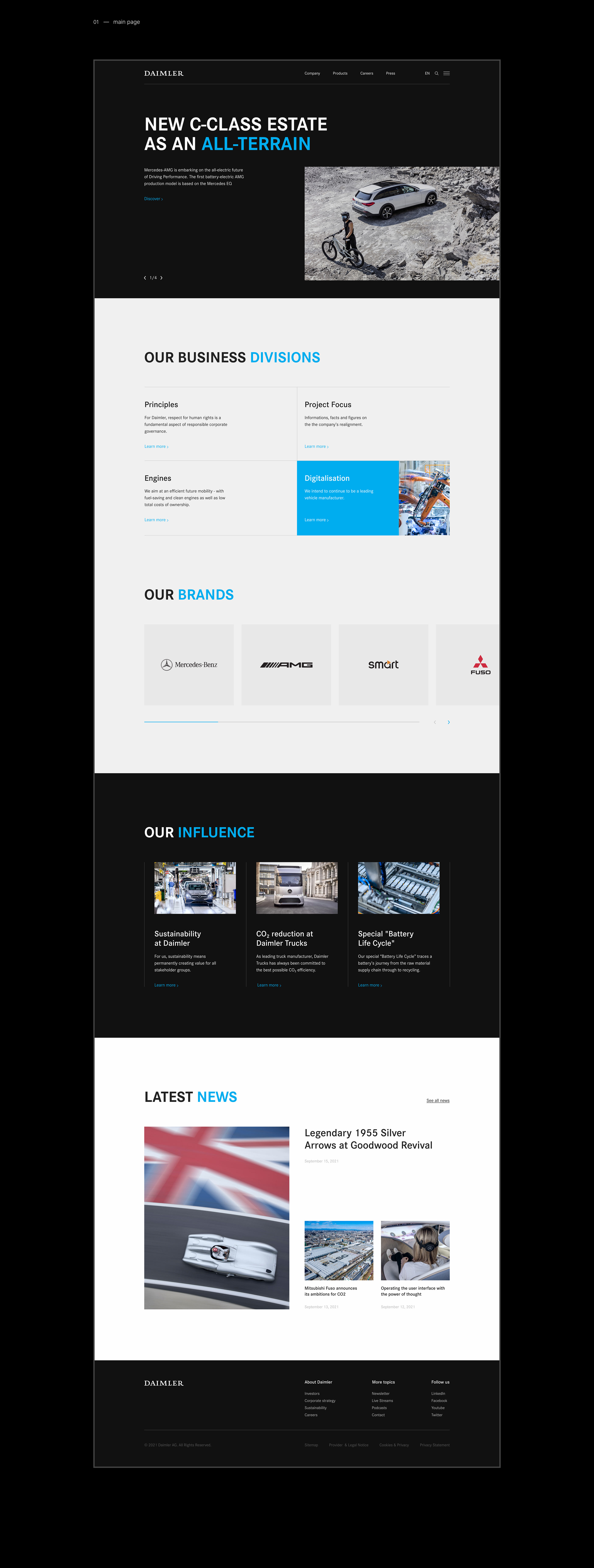 Daimler — Corporate website — Изображение №3 — Интерфейсы на Dprofile