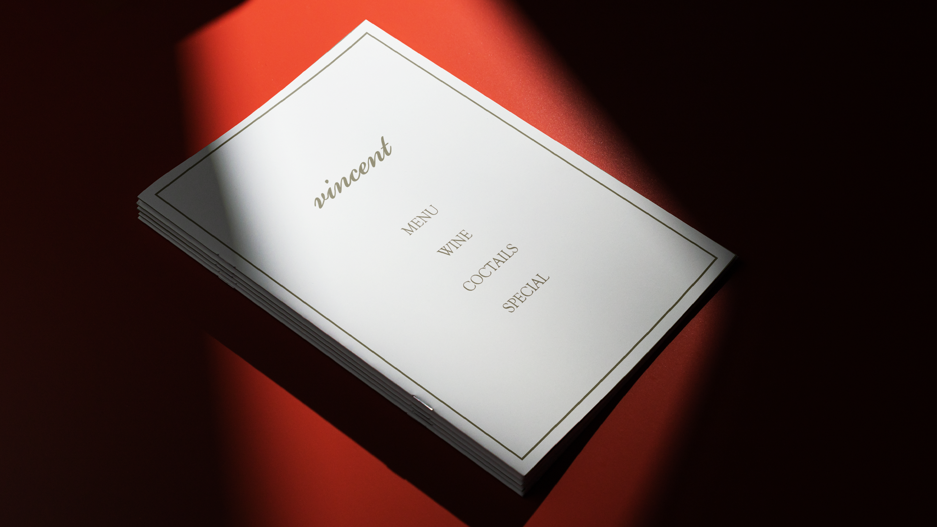 Brand identity for a restaurant «Vincent», european — Изображение №7 — Брендинг, Графика на Dprofile