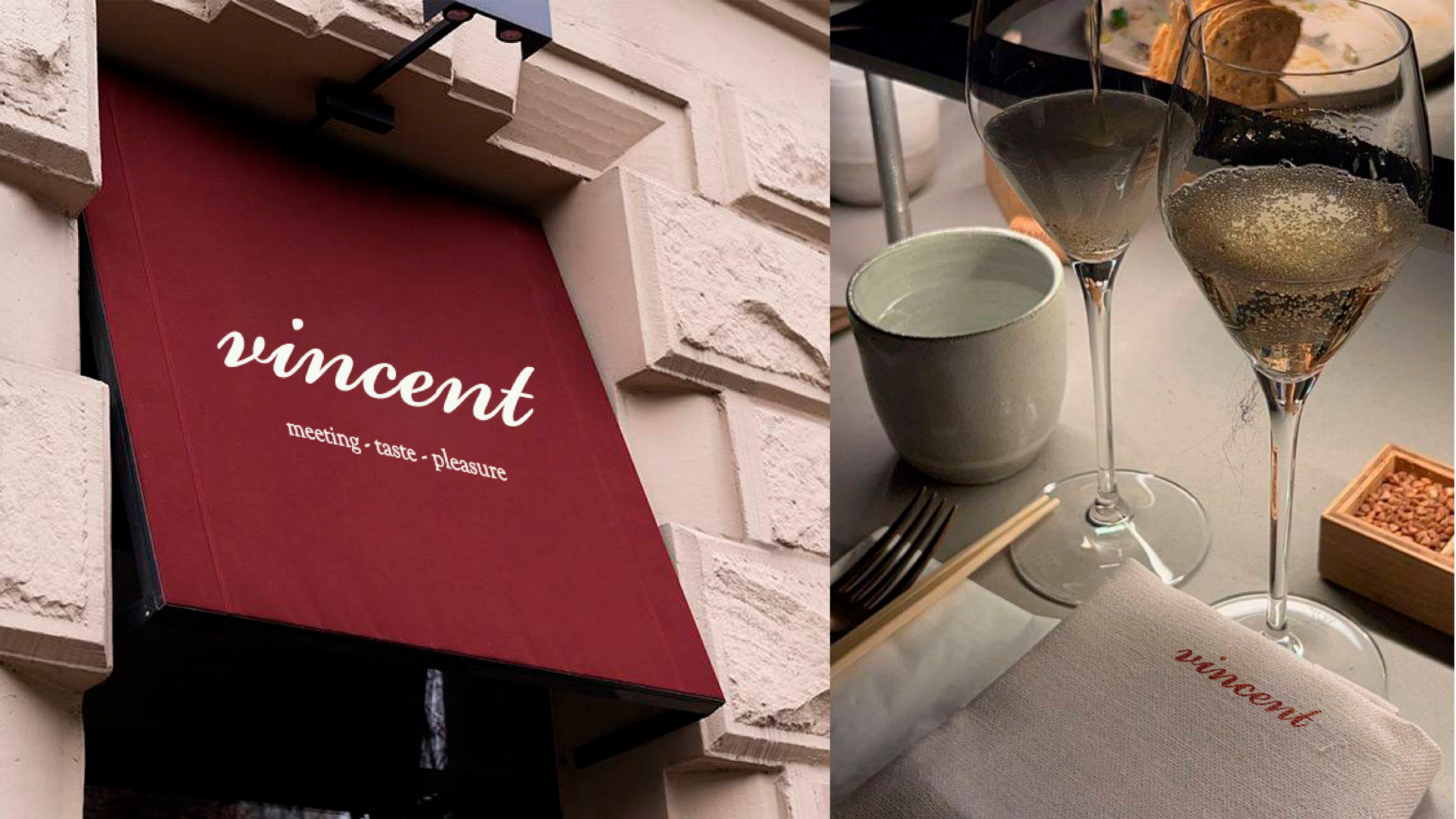 Brand identity for a restaurant «Vincent», european — Изображение №4 — Брендинг, Графика на Dprofile