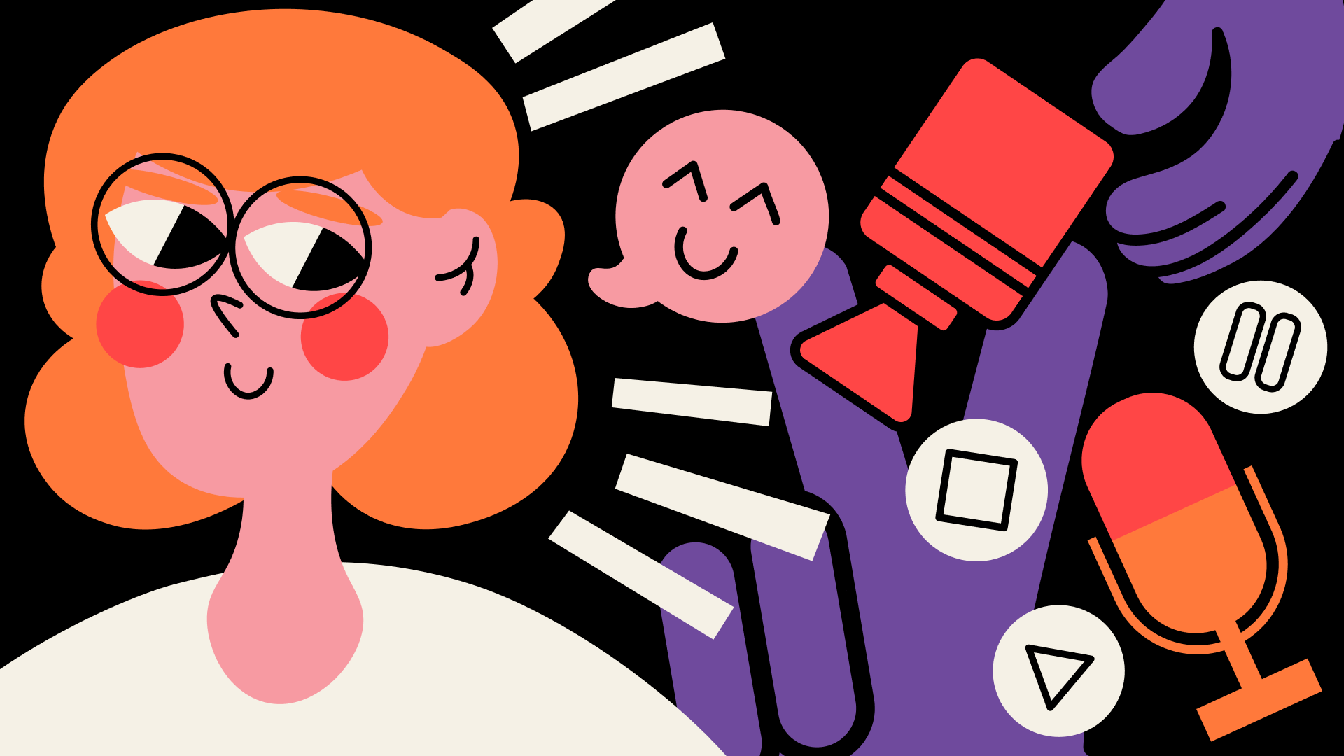 Визуальный стиль для подкаста БИГ ПИКЧА — Изображение №7 — Брендинг, Иллюстрация на Dprofile