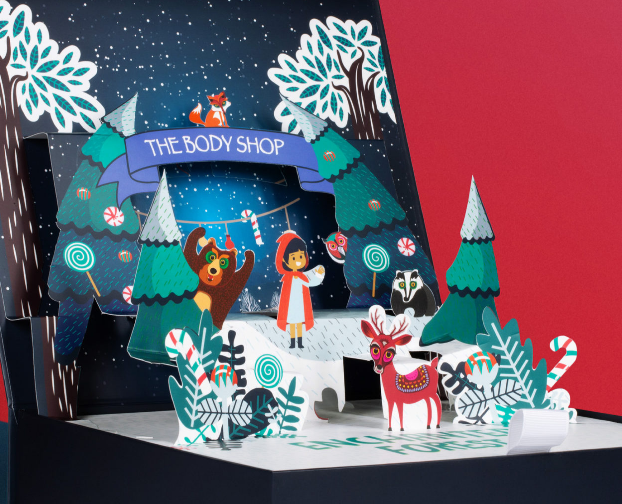 Christmas gift set for The Body Shop - Дизайн упаковки — Брендинг, Иллюстрация на Dprofile