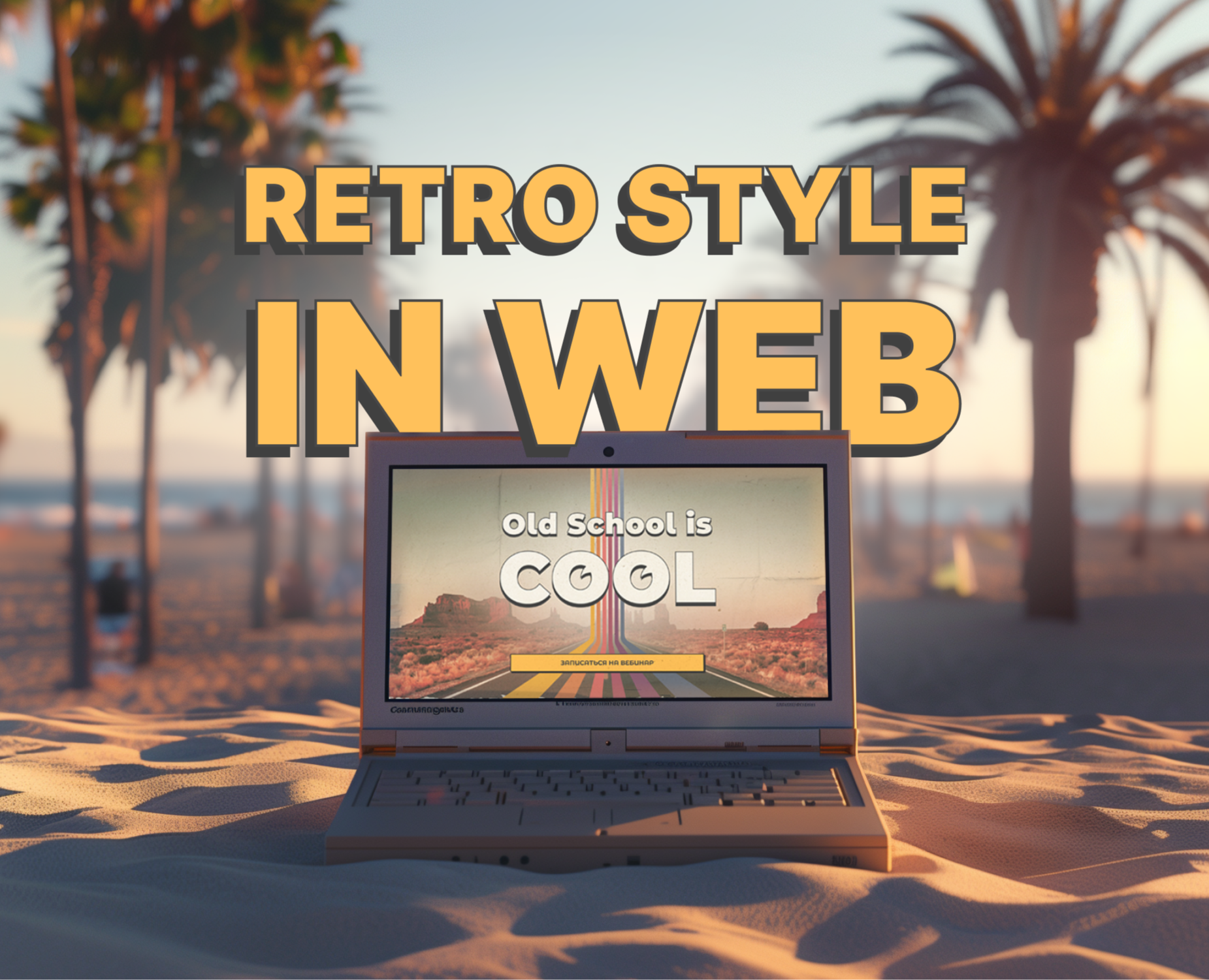 Retro style in web design на Dprofile