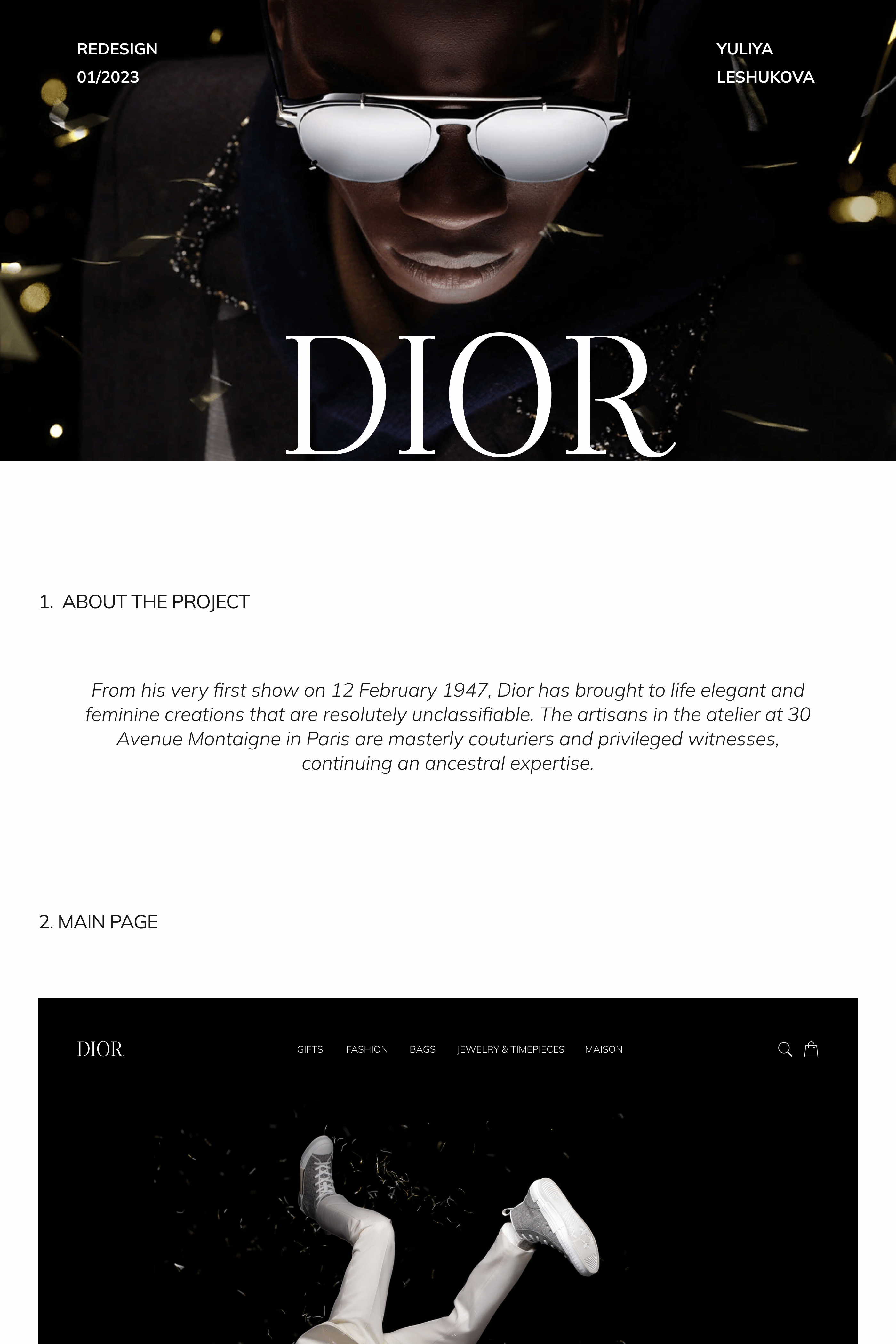 DIOR Redesign Concept — Изображение №1 — Интерфейсы на Dprofile
