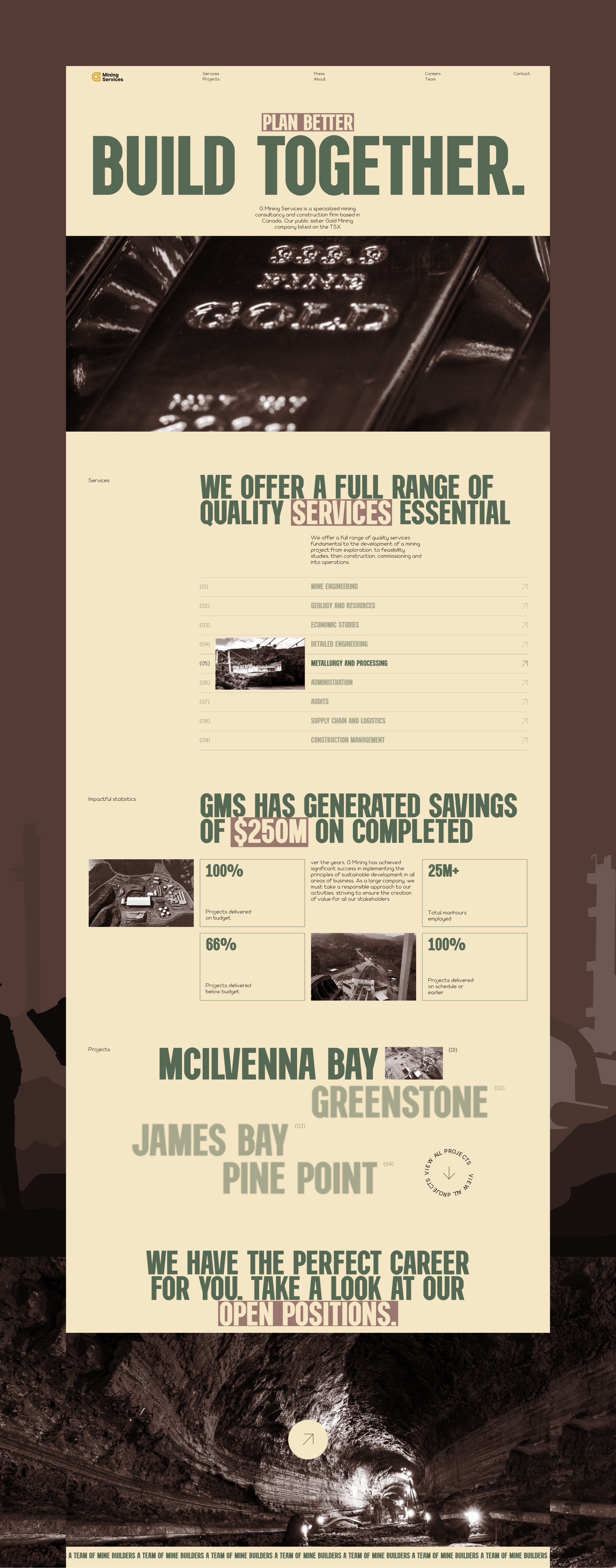 G MINING| Corporate website redesign — Изображение №2 — Интерфейсы на Dprofile