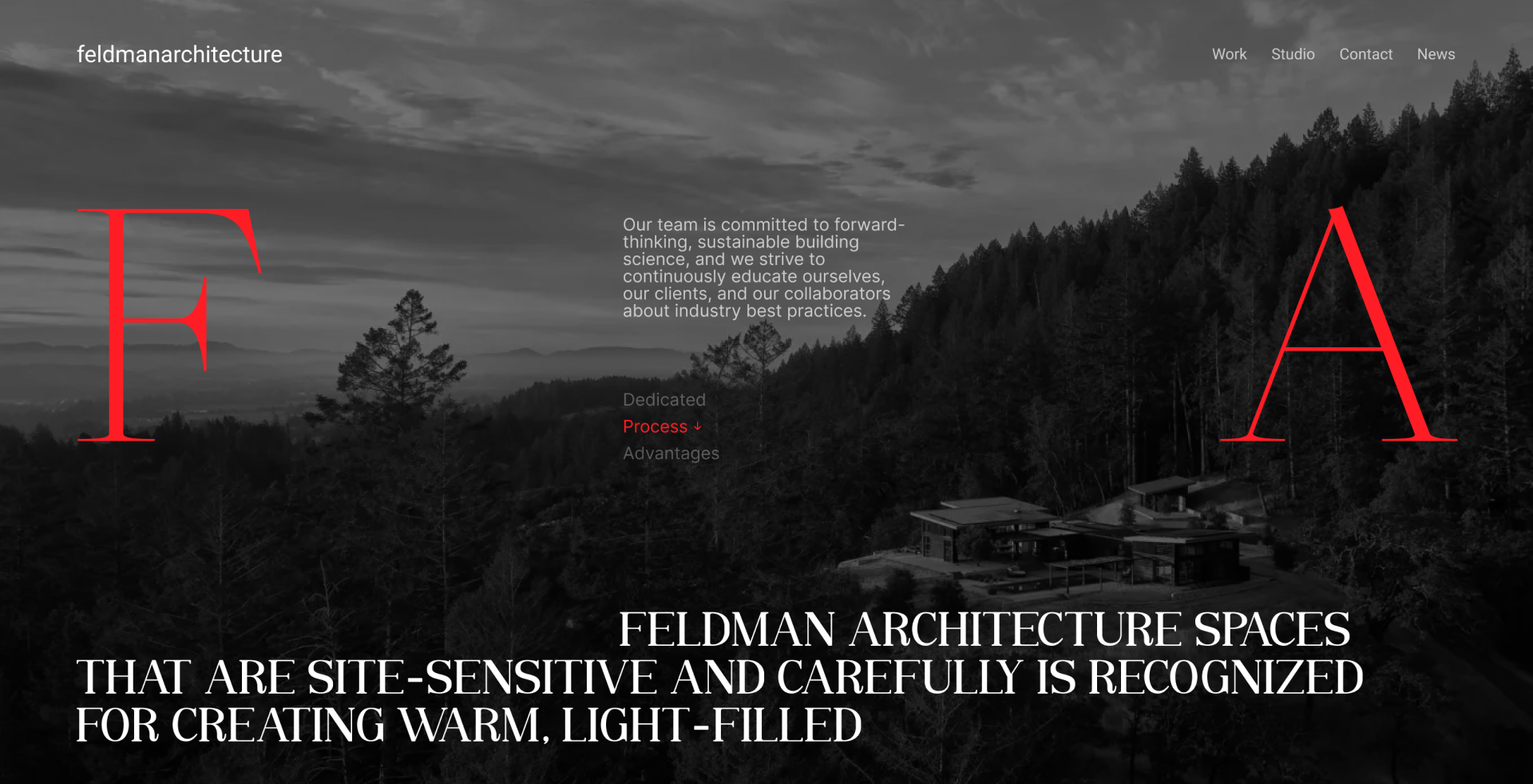 FELDMAN ARCHITECTURE | Landing page redesign — Изображение №3 — Интерфейсы на Dprofile