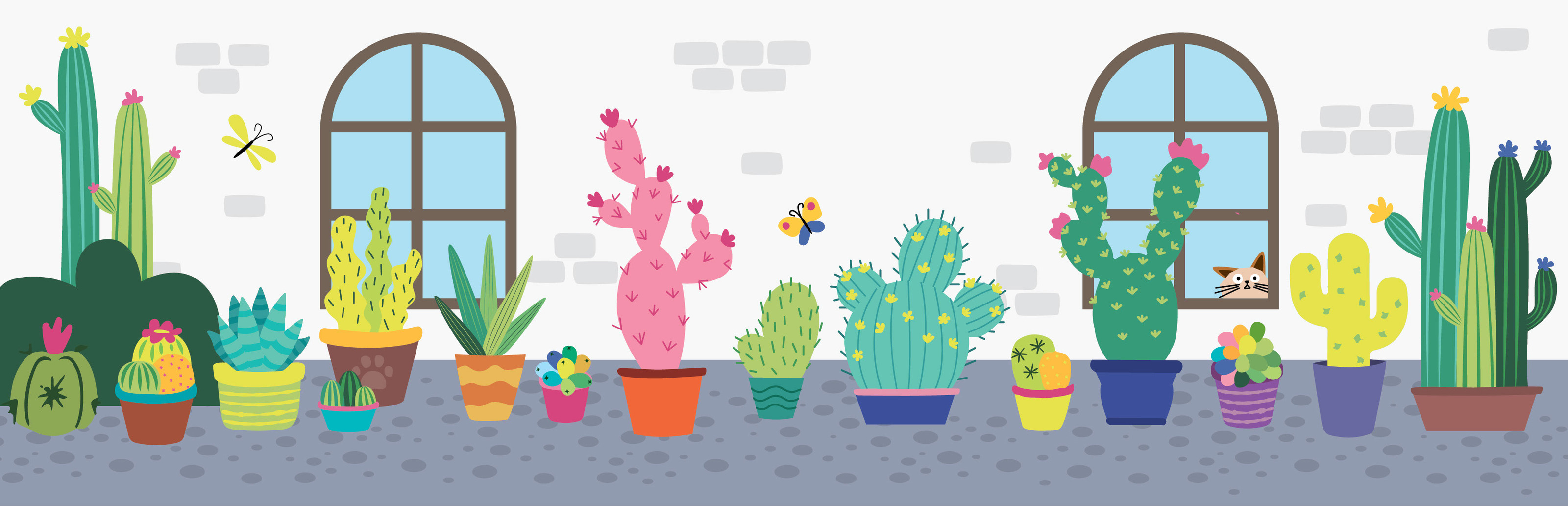 Cats and Cactuses: fibre pens packaging design — Изображение №4 — Брендинг, Иллюстрация, Графика на Dprofile