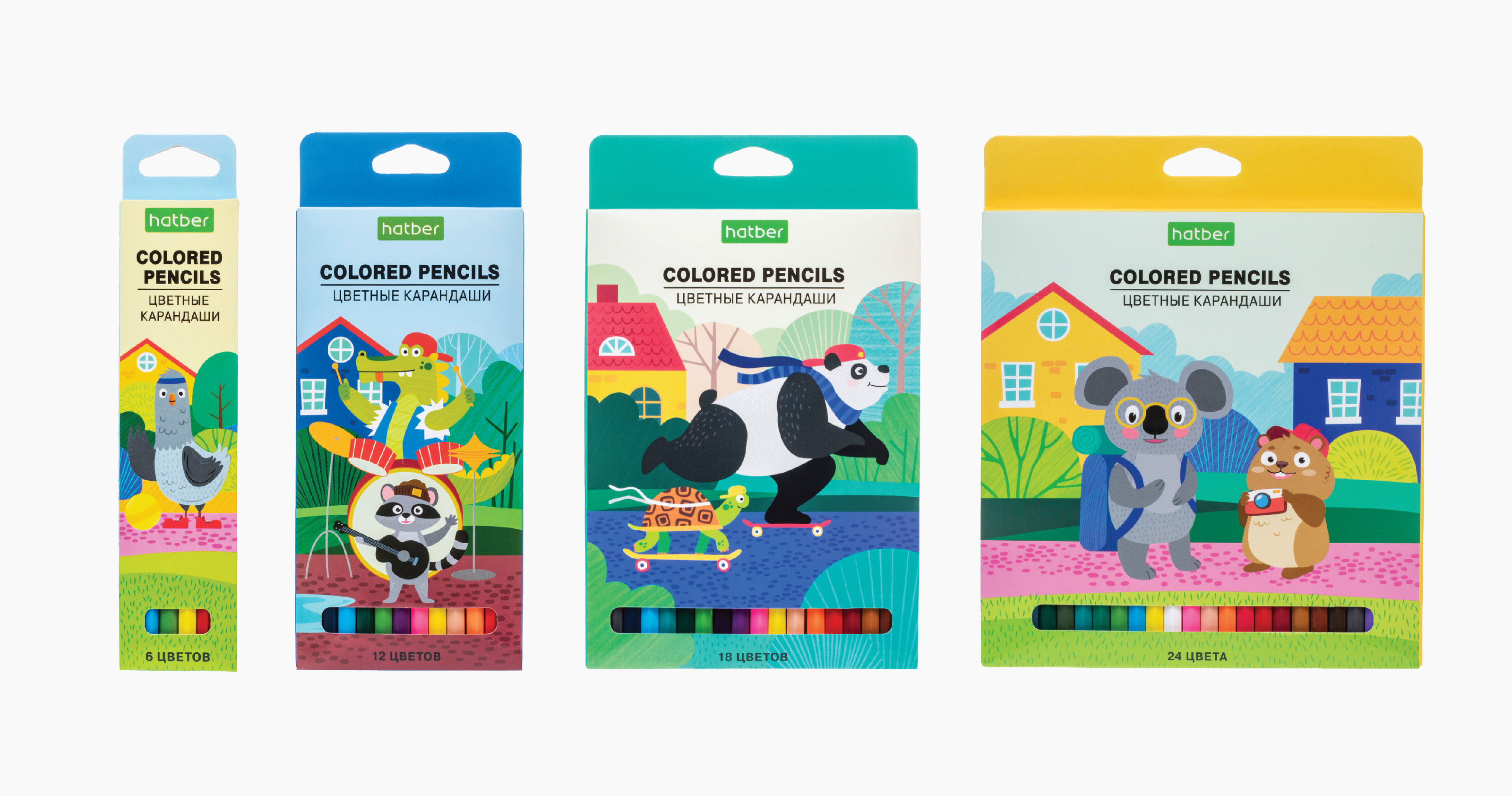 Packaging design of colored pencils. Name: Holidays — Изображение №7 — Брендинг, Иллюстрация на Dprofile