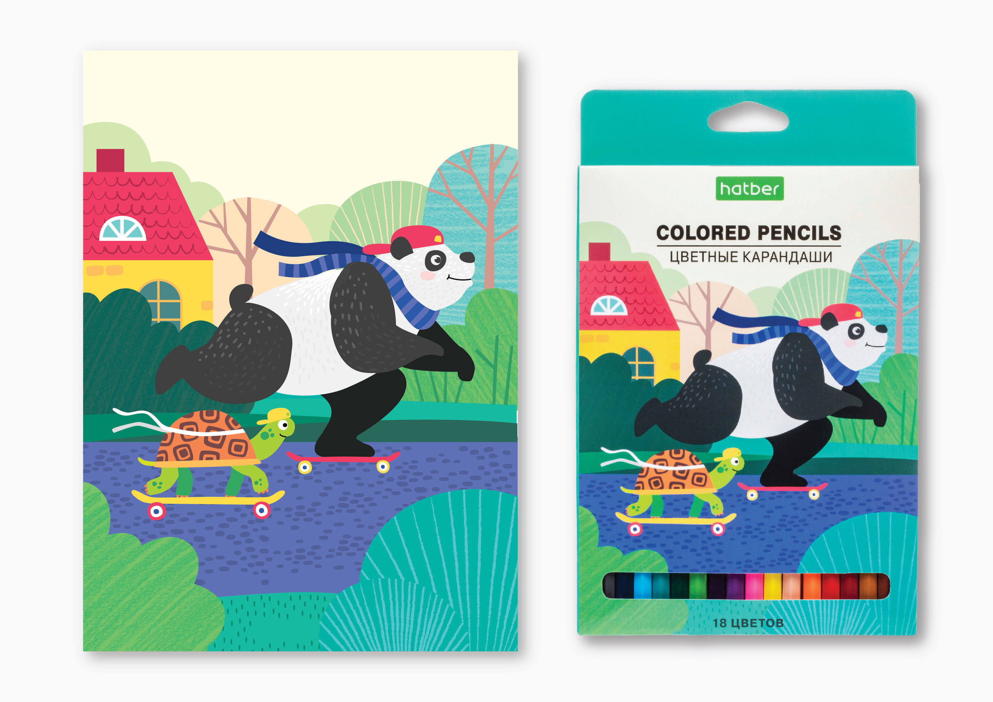 Packaging design of colored pencils. Name: Holidays — Изображение №4 — Брендинг, Иллюстрация на Dprofile