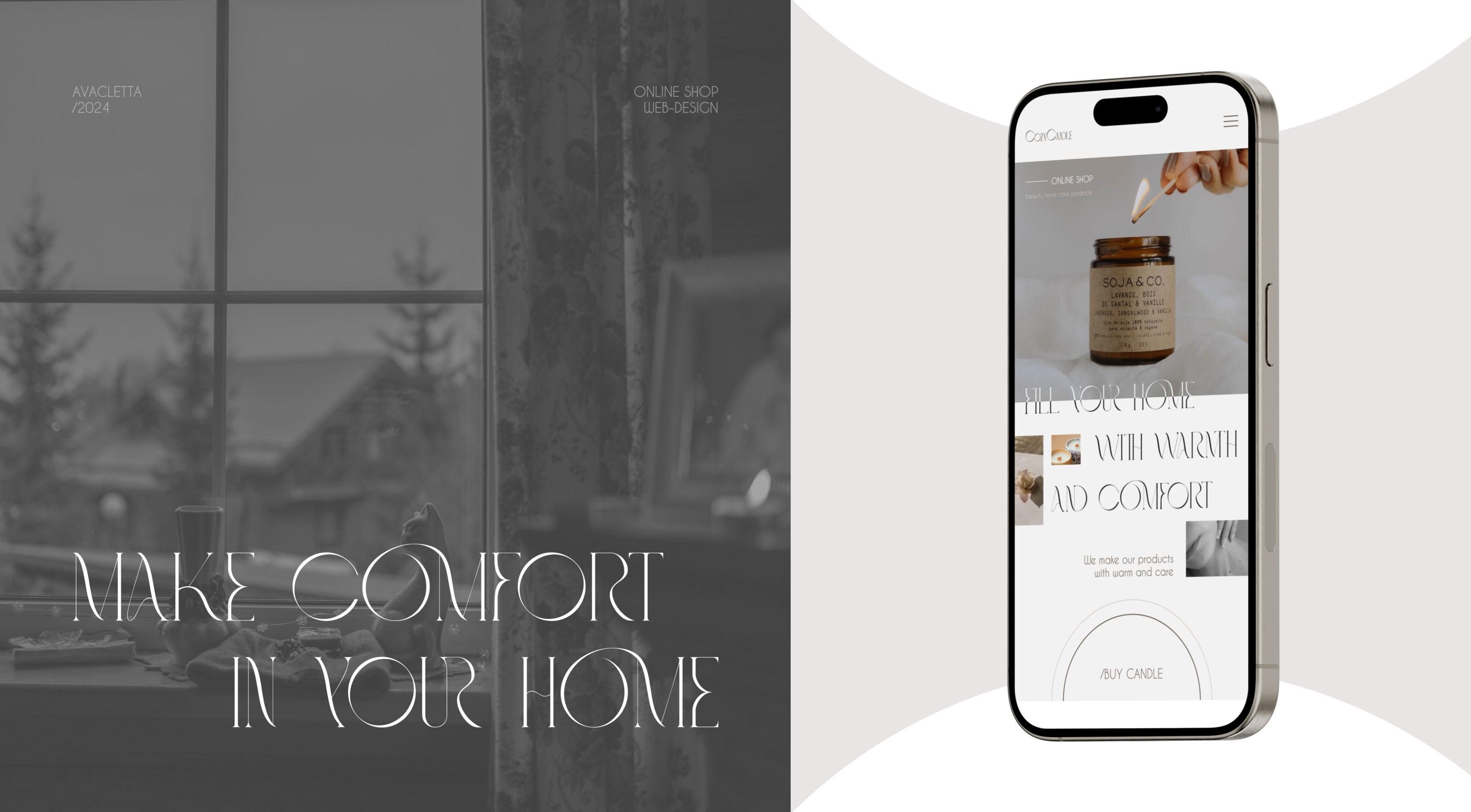 Candle shop | Web design online shop — Изображение №6 — Маркетинг, Интерфейсы на Dprofile