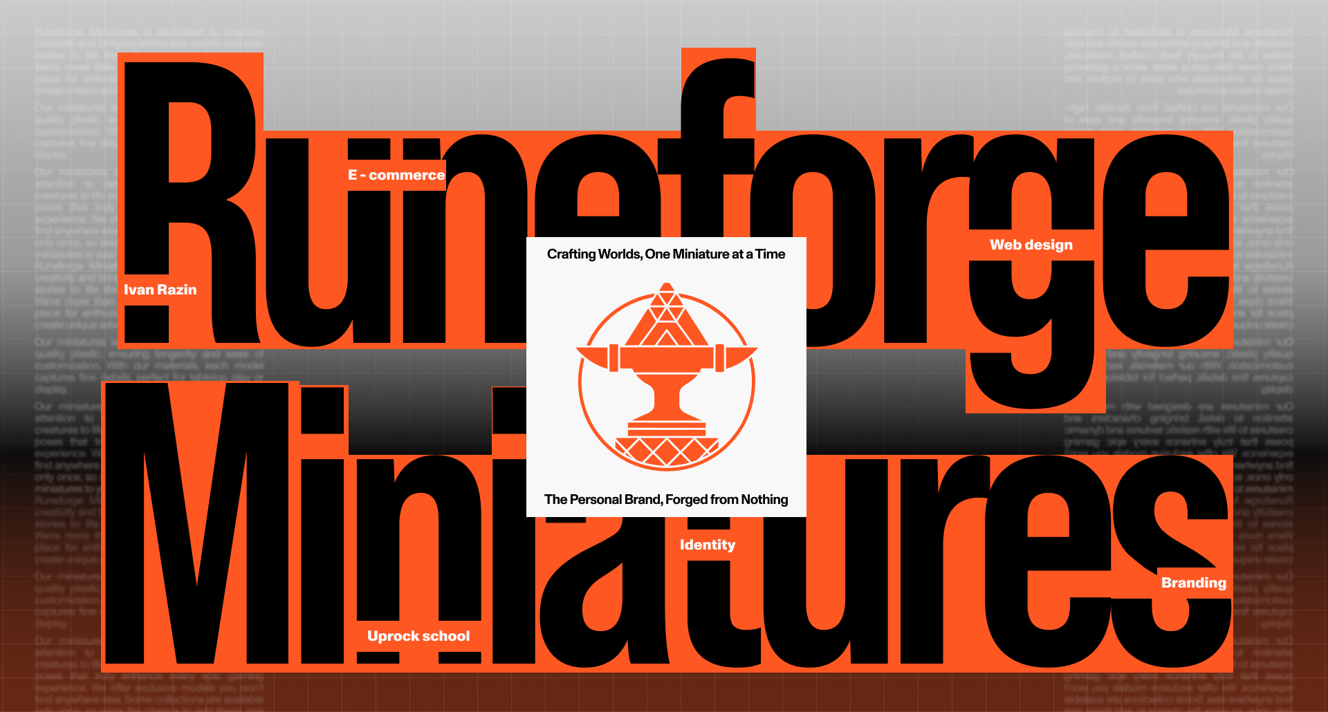 RUNEFORGE MINIATURES | E-COMMERCE — Изображение №1 — Интерфейсы, Брендинг на Dprofile