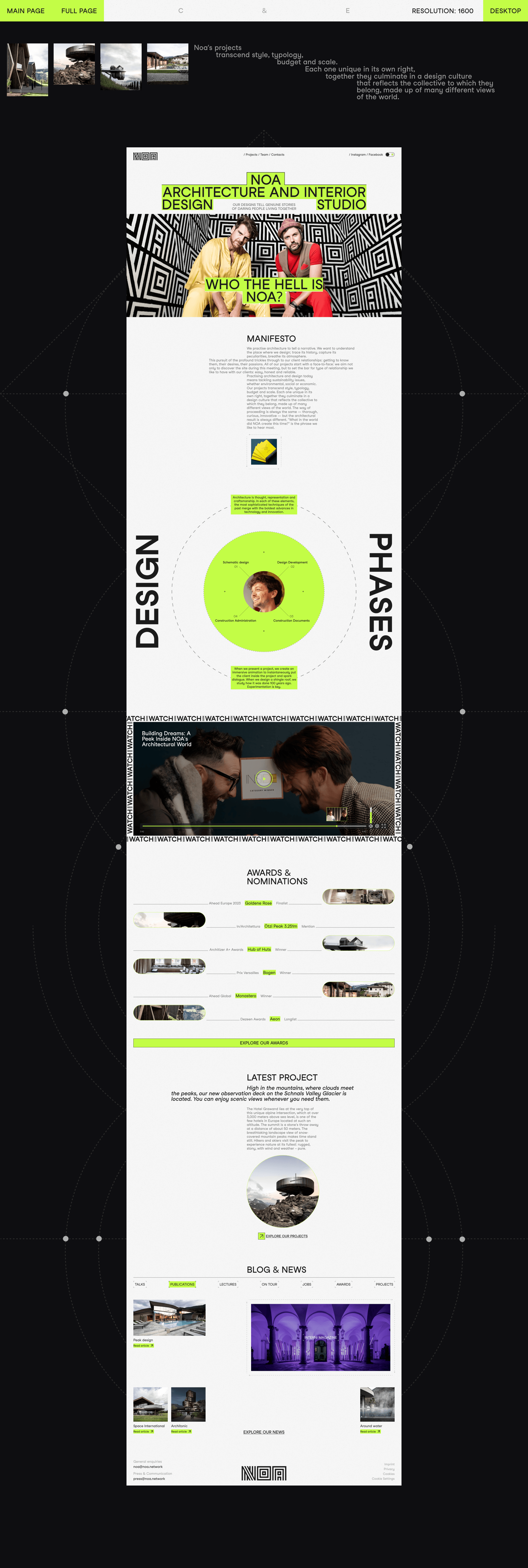 Noa Network | Corporate Website — Изображение №2 — Интерфейсы на Dprofile