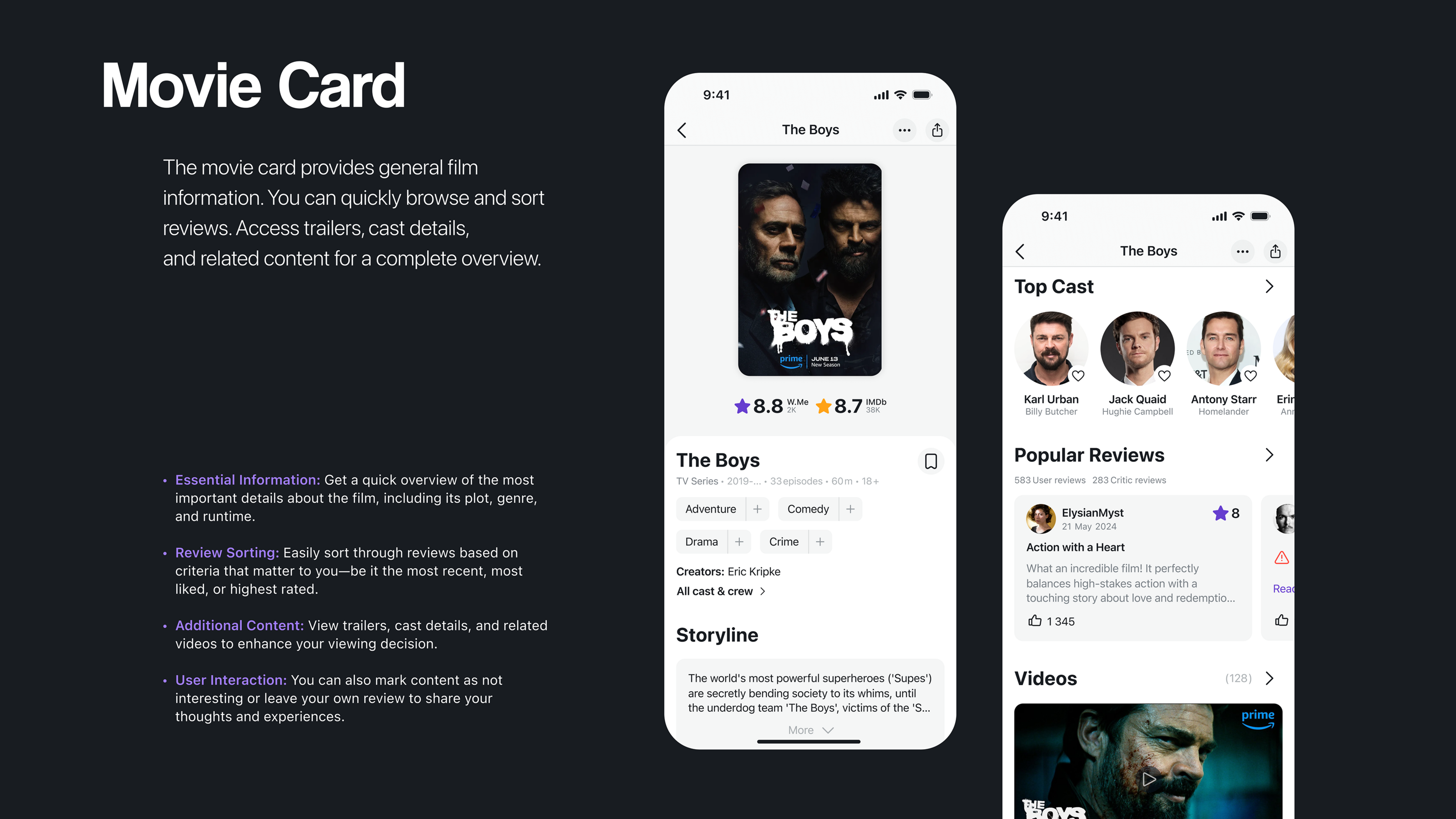 WatchMe | Movie and TV Show Hub (concept) — Изображение №4 — Интерфейсы на Dprofile