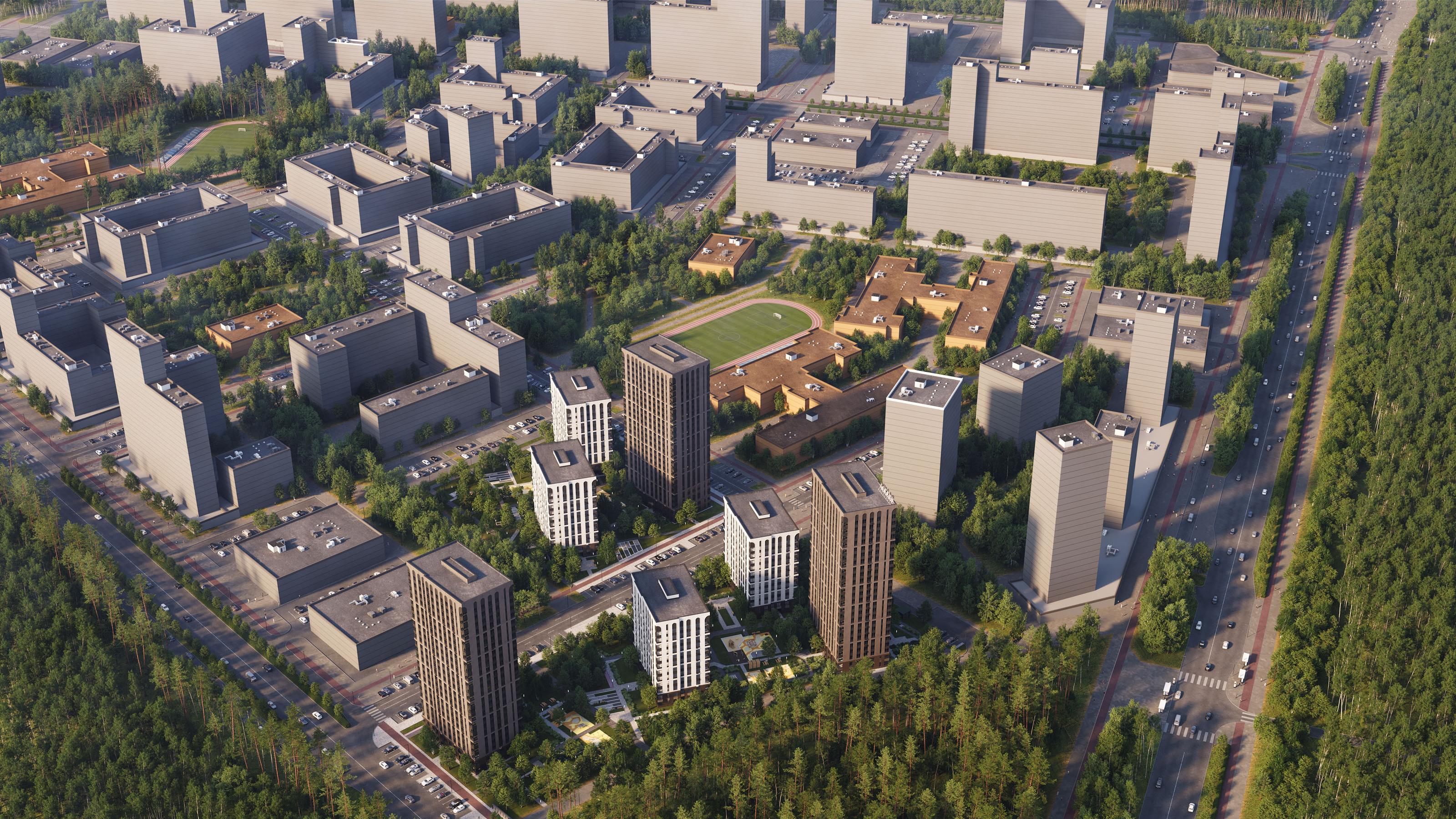 3D визуализация ЖК «Академический» — Изображение №1 — Брендинг, Иллюстрация на Dprofile