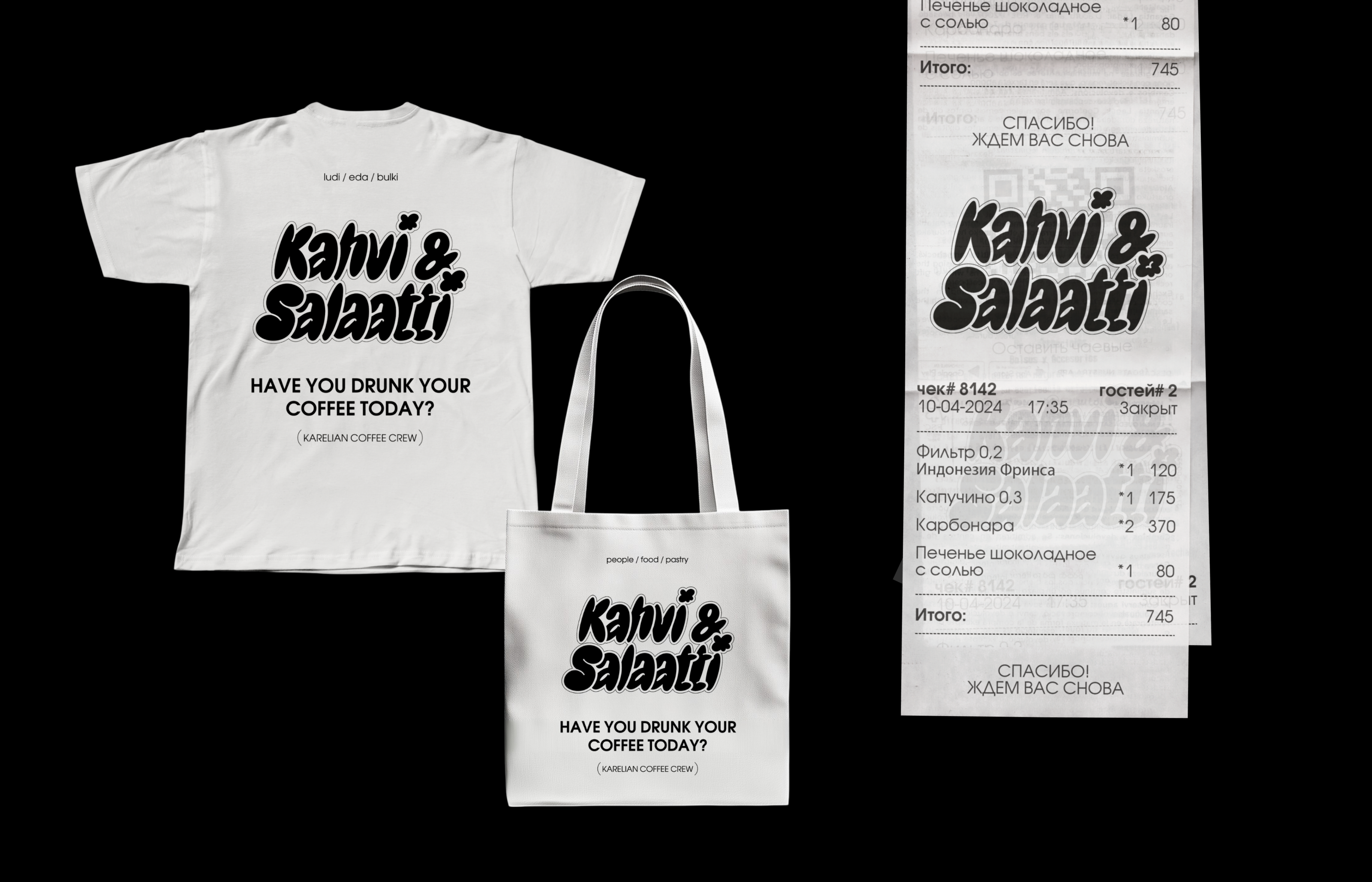 Мерч Kahvi&Salaatti — Изображение №9 — Брендинг, Графика на Dprofile