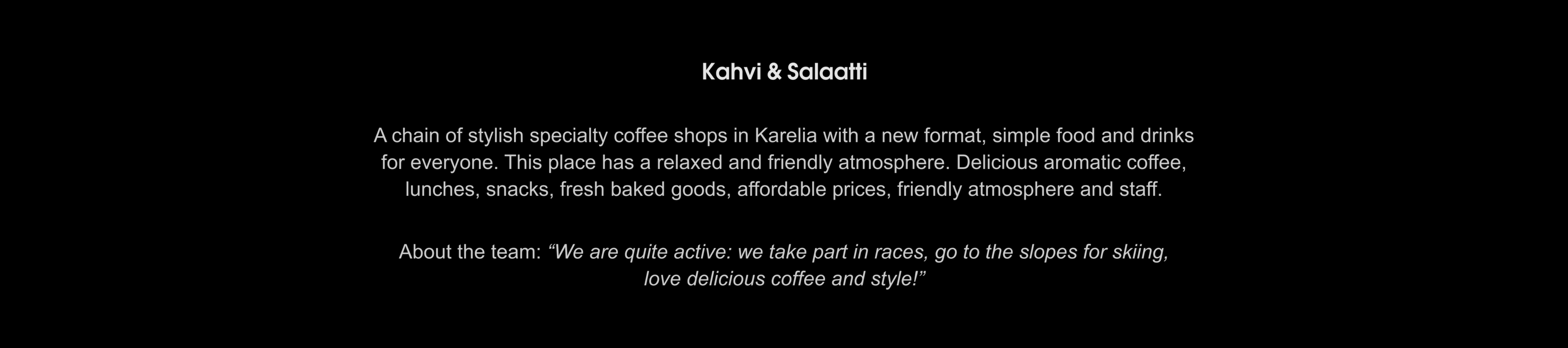 Мерч Kahvi&Salaatti — Изображение №1 — Брендинг, Графика на Dprofile
