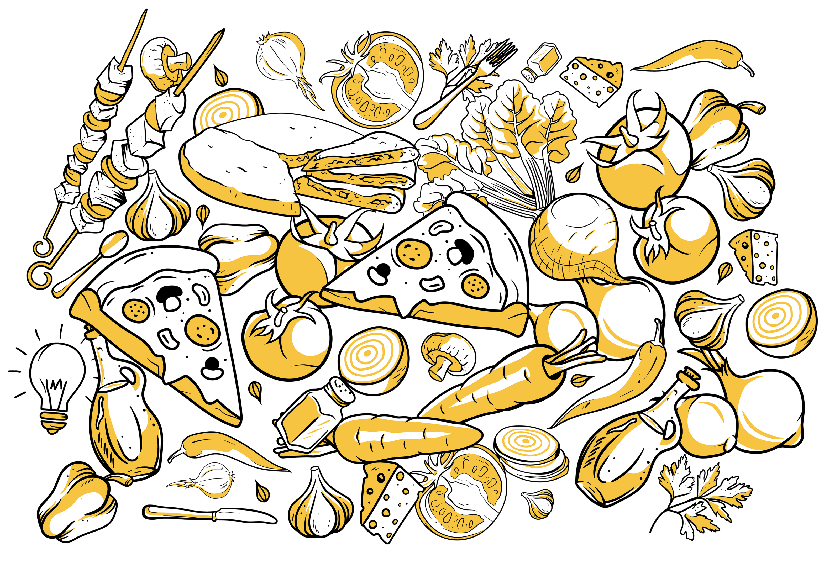 Коробка для пиццы — Изображение №8 — Брендинг, Иллюстрация на Dprofile