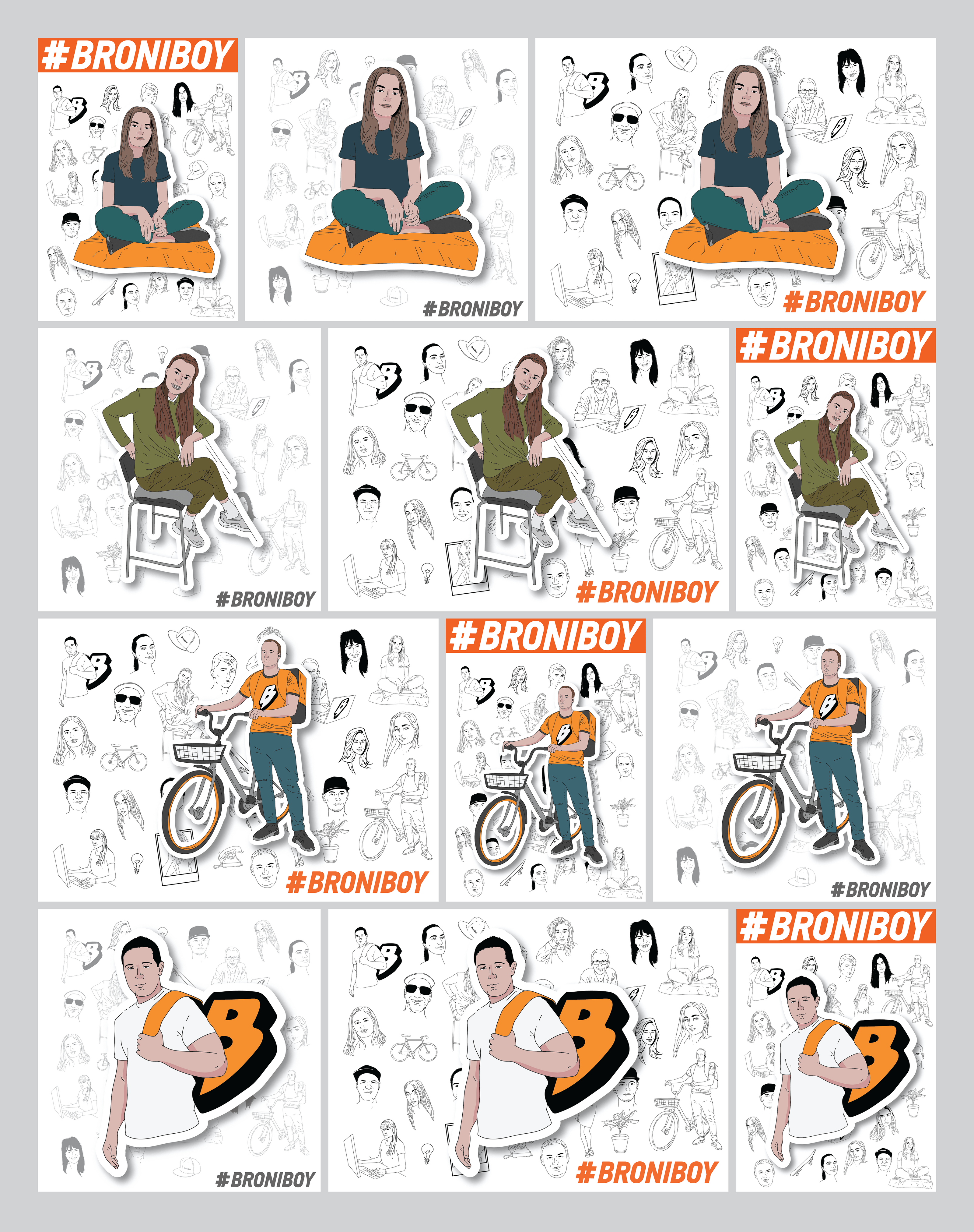 Broniboy portraits — Изображение №4 — Брендинг на Dprofile
