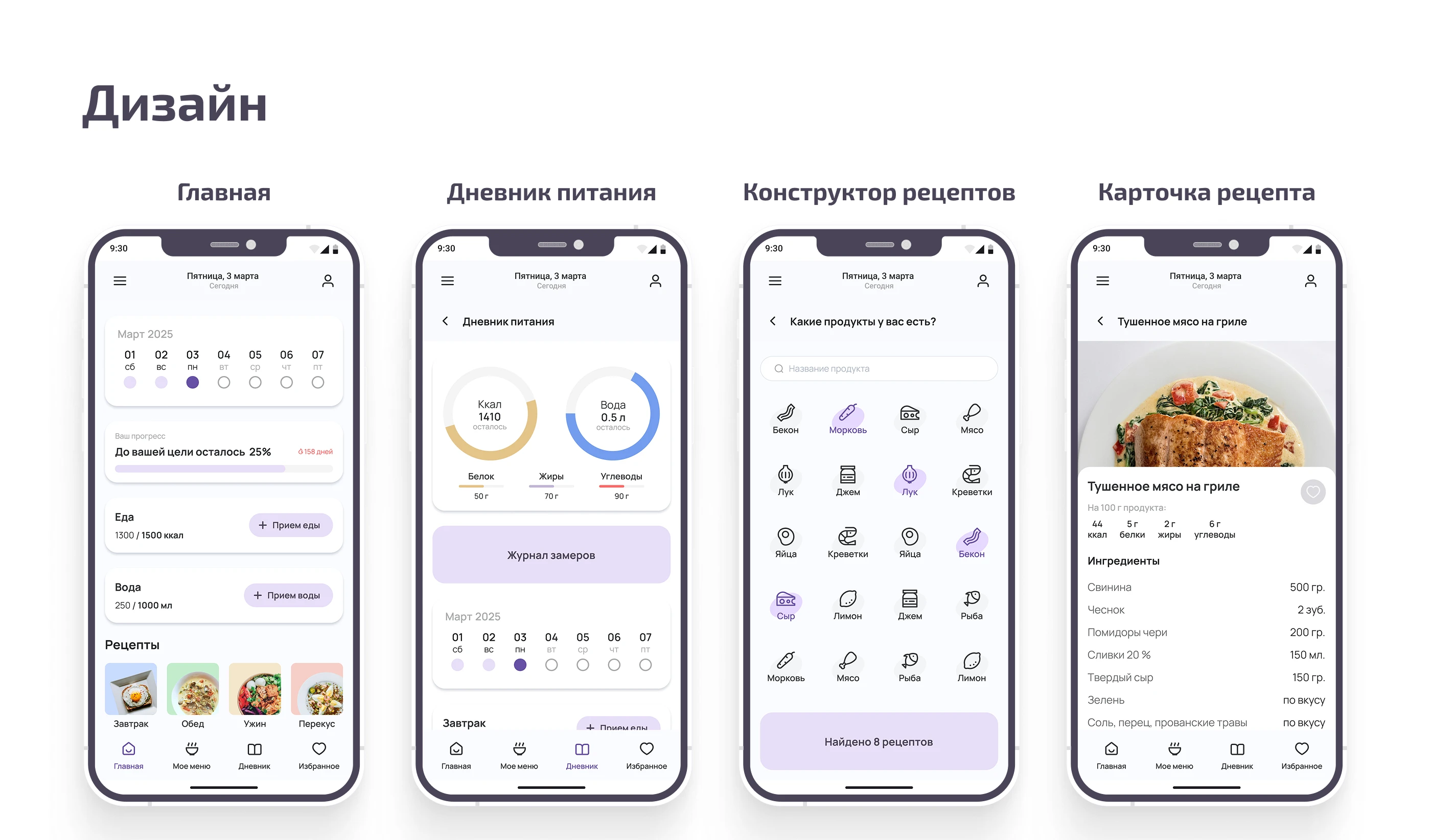Приложение ПП-рецептов — Изображение №5 — Интерфейсы на Dprofile