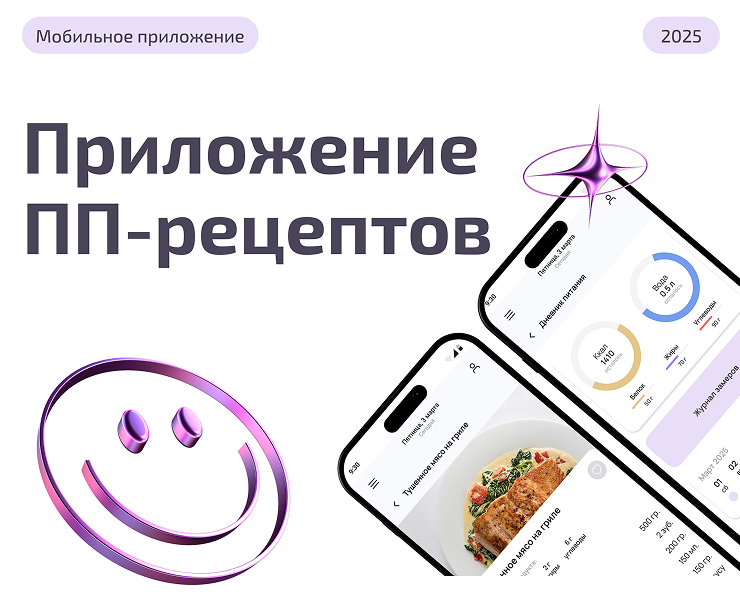 Приложение ПП-рецептов на Dprofile