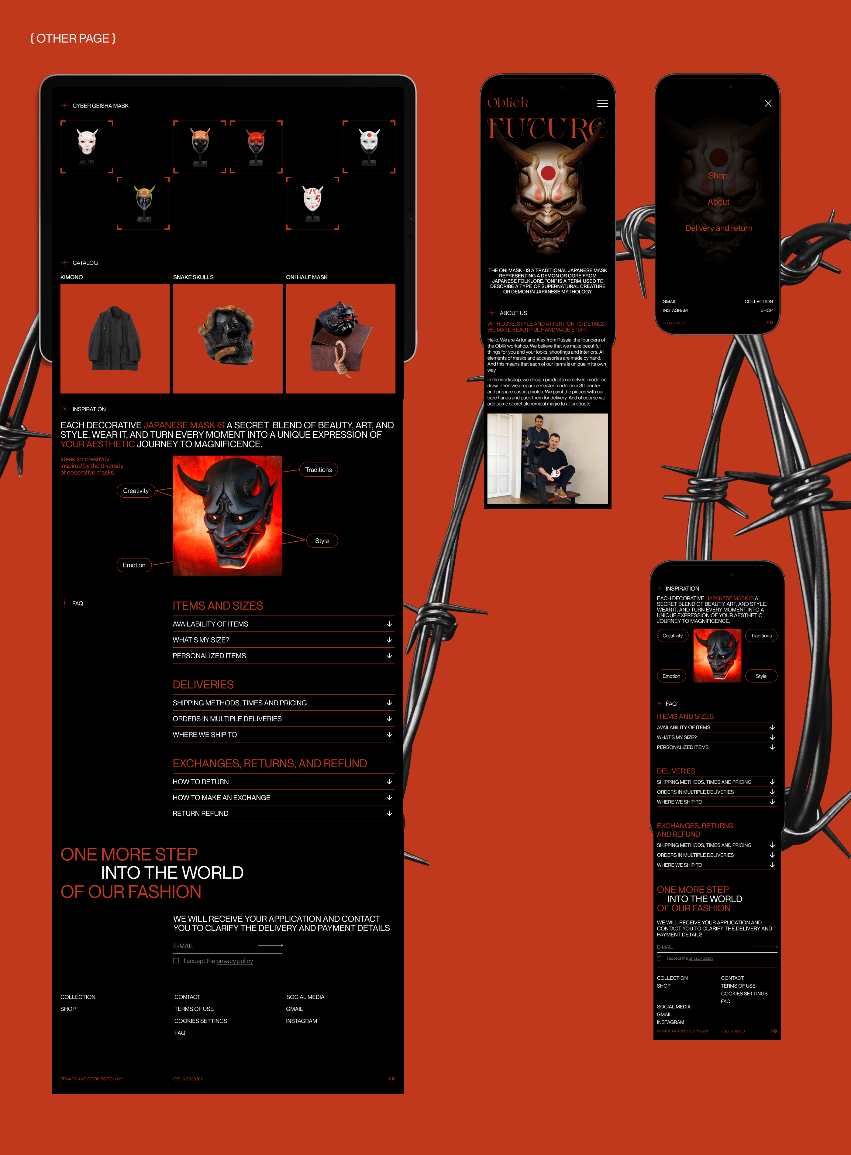 OBLICK | REDESIGN CONCEPT — Изображение №8 — Интерфейсы, Брендинг на Dprofile