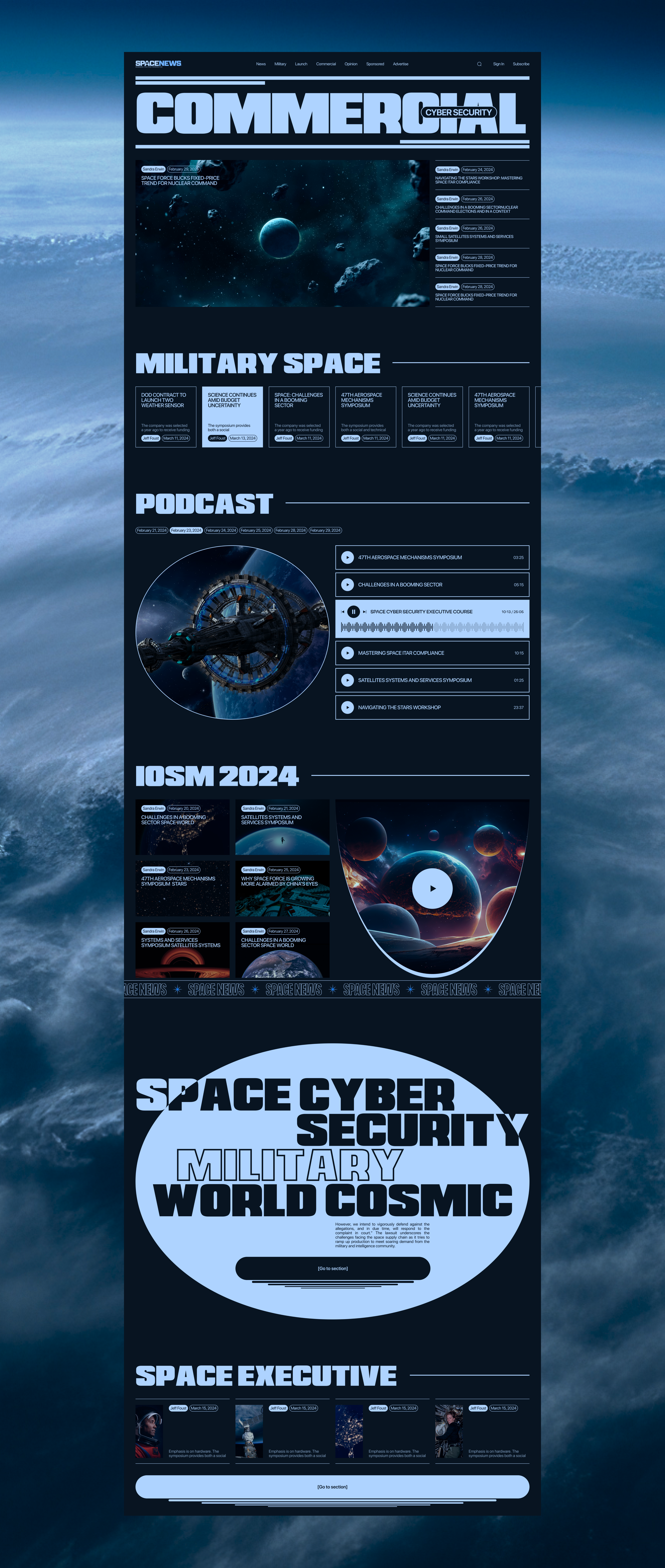 SpaceNews / News Website — Изображение №5 — Интерфейсы на Dprofile