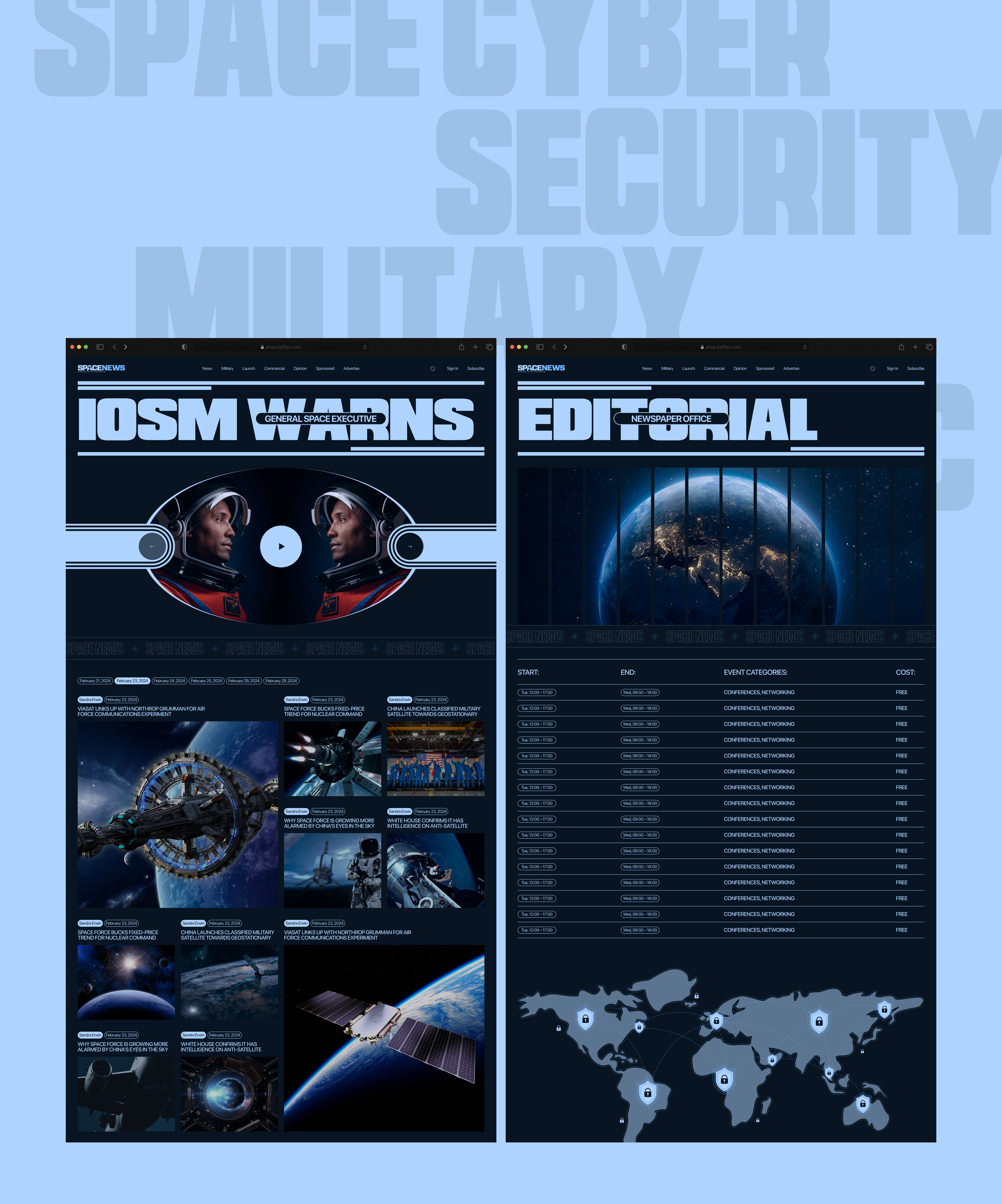 SpaceNews / News Website — Изображение №15 — Интерфейсы на Dprofile