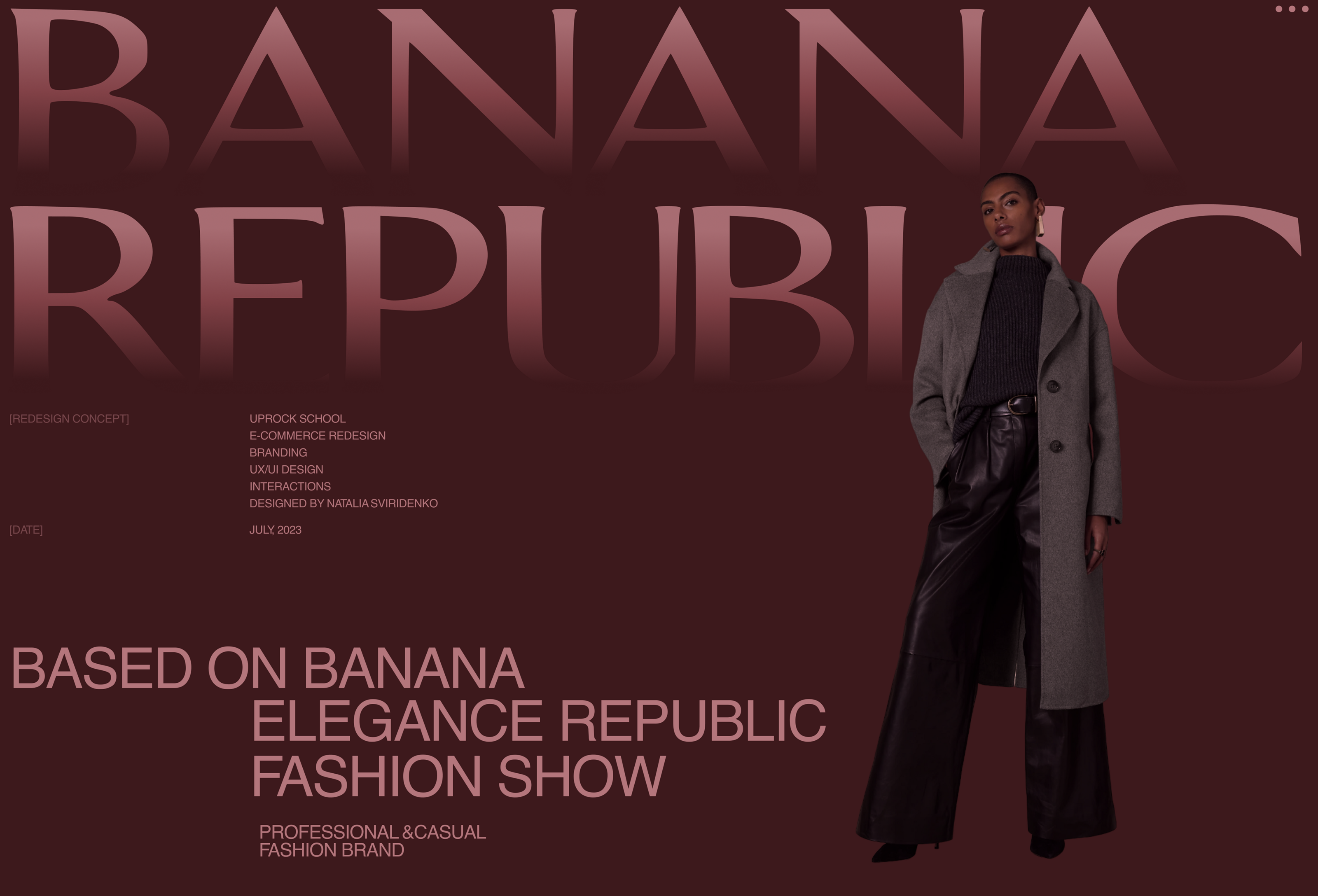 Интернет-магазин BANANA REPUBLIC — Изображение №1 — Интерфейсы на Dprofile
