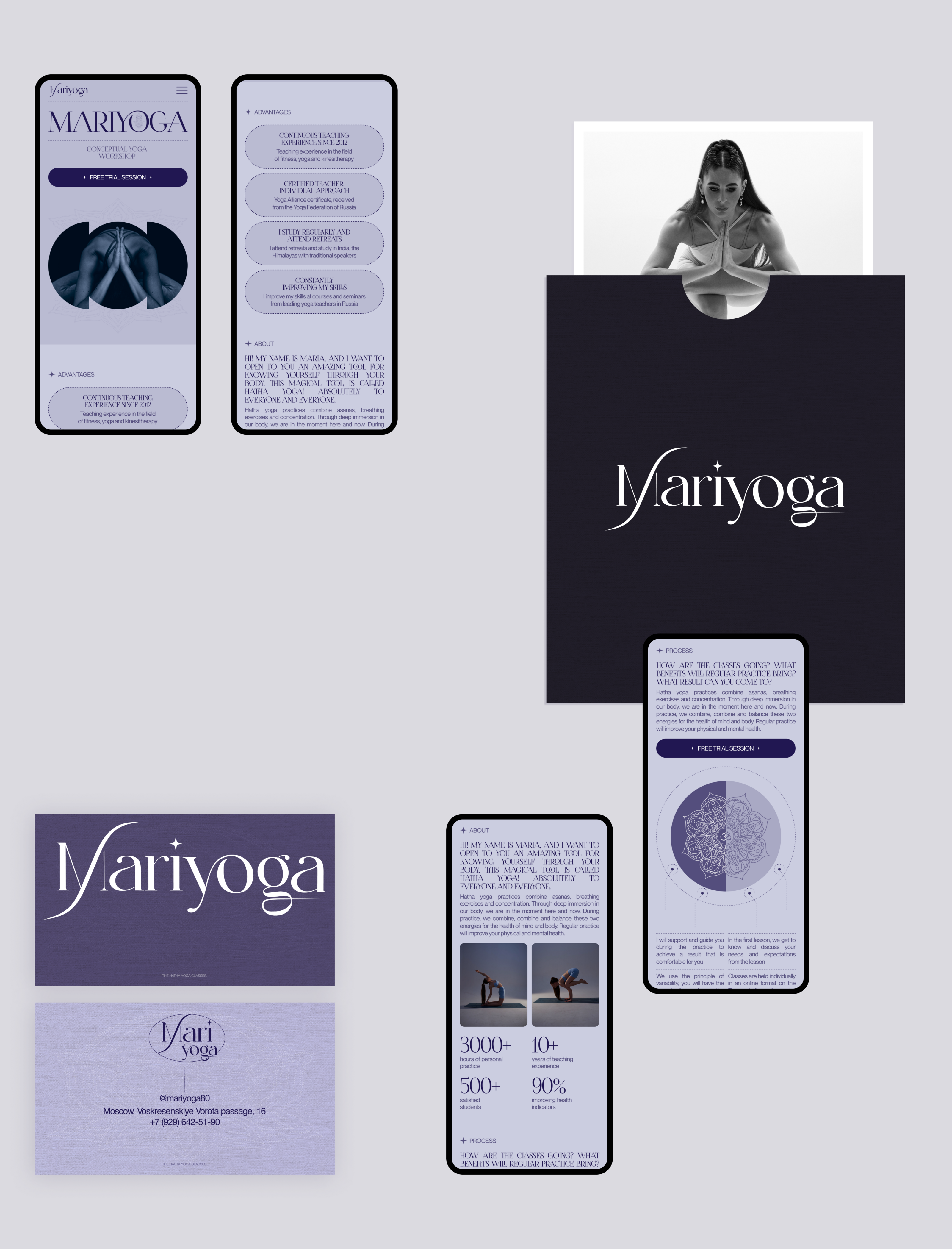 Landing page for a yoga teacher — Изображение №5 — Интерфейсы на Dprofile