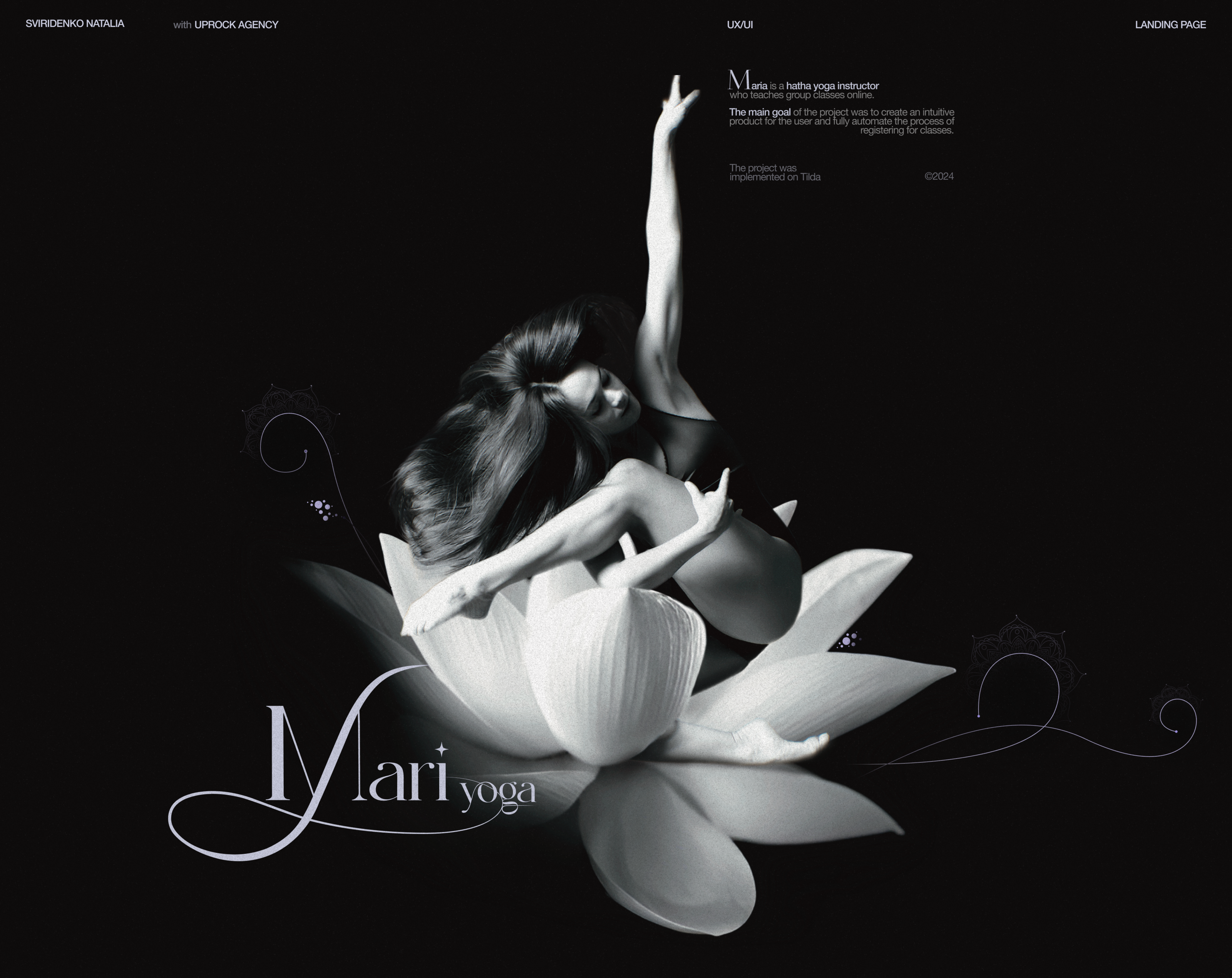 Landing page for a yoga teacher — Изображение №1 — Интерфейсы на Dprofile