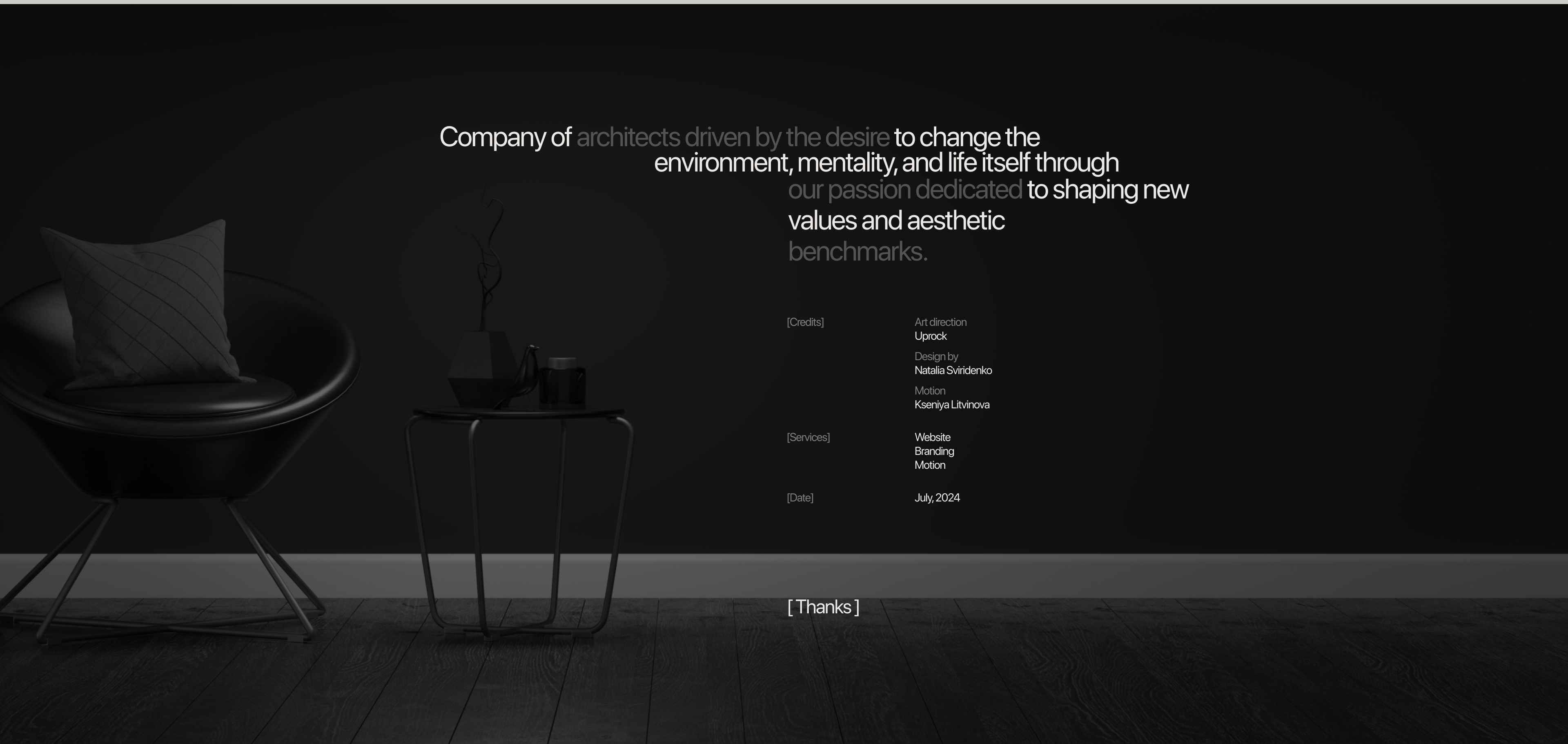 Landing Page for Design Interior Studio — Изображение №13 — Интерфейсы на Dprofile