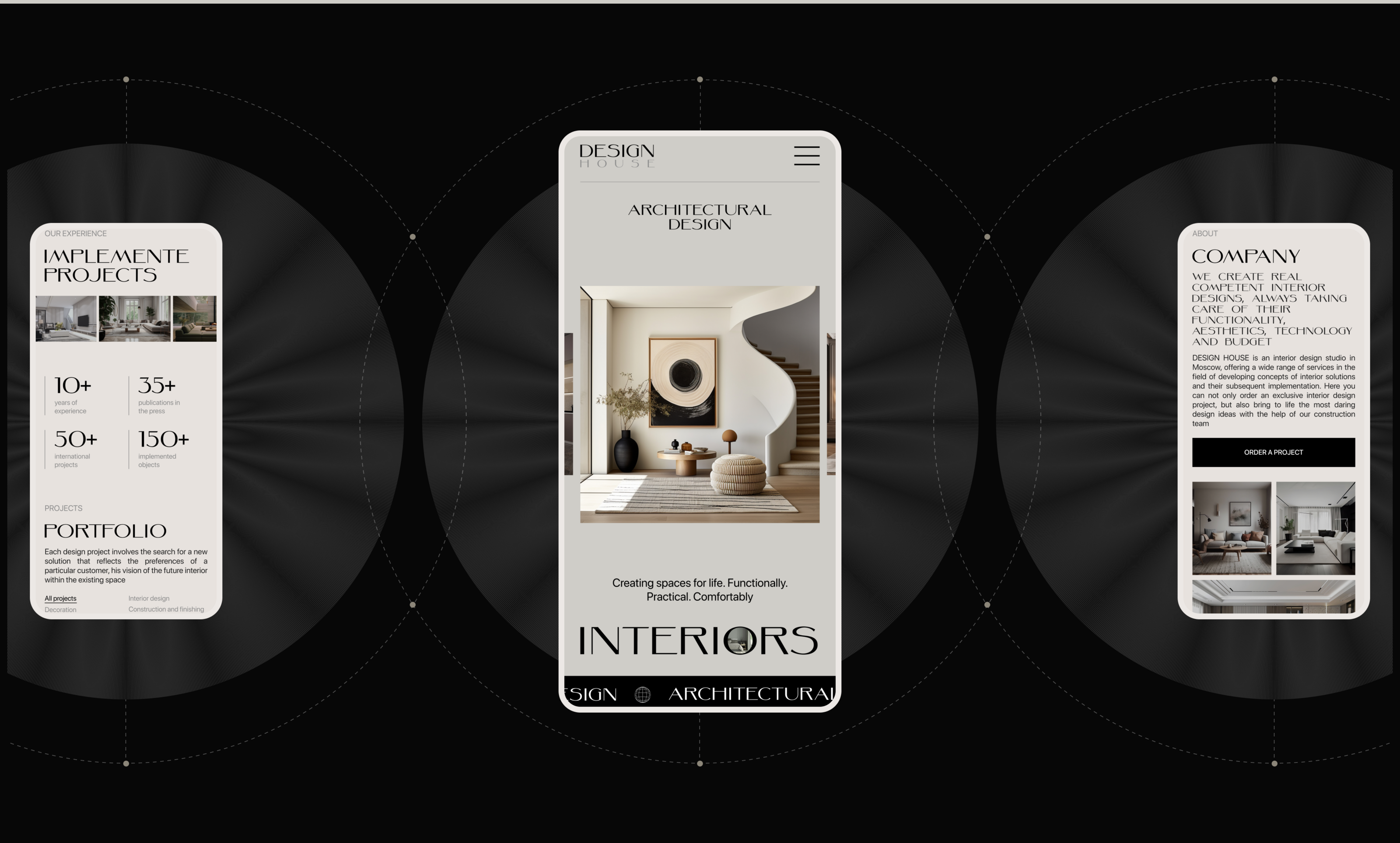 Landing Page for Design Interior Studio — Изображение №5 — Интерфейсы на Dprofile