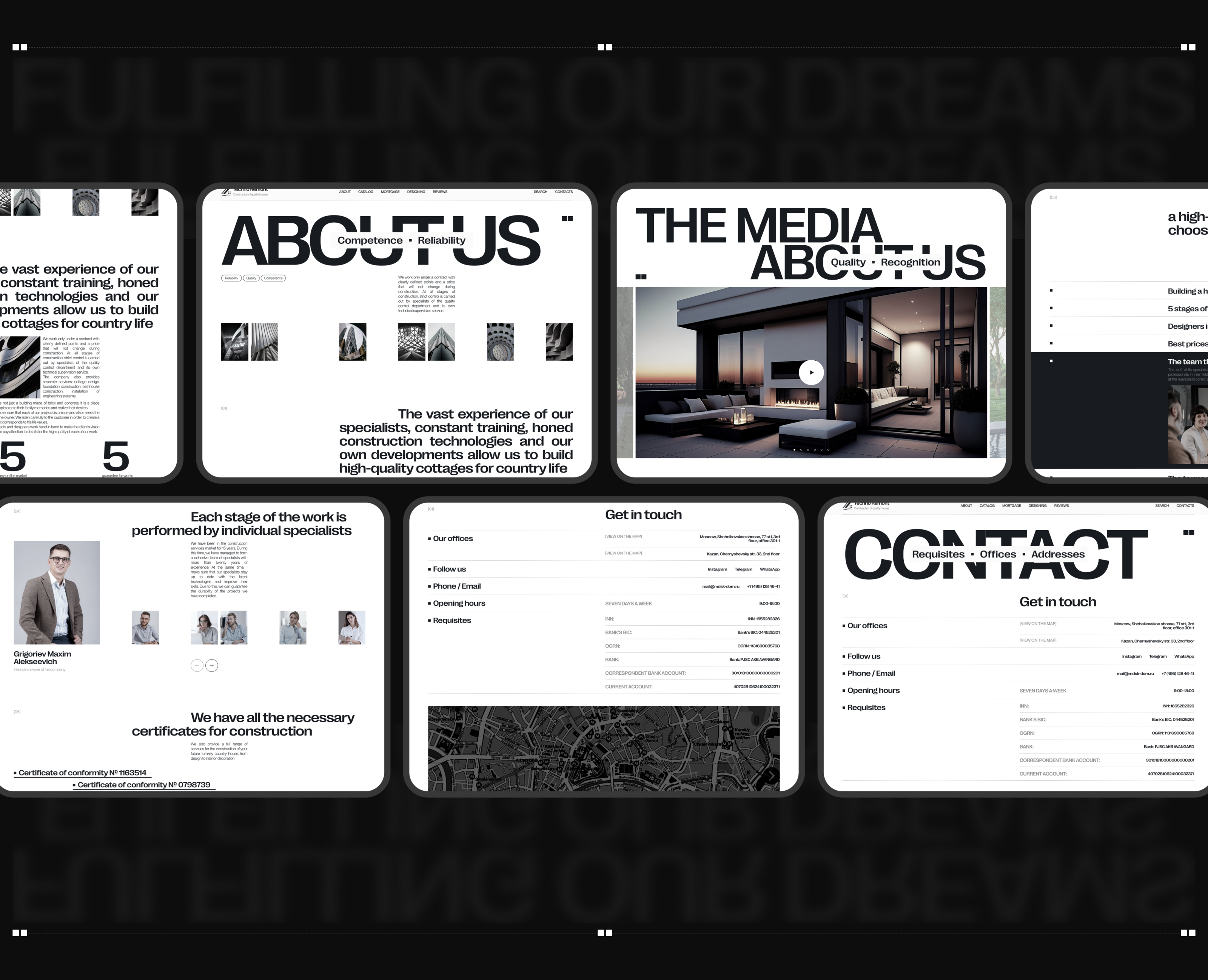 TechnoRemont / Corporate website — Изображение №13 — Интерфейсы на Dprofile