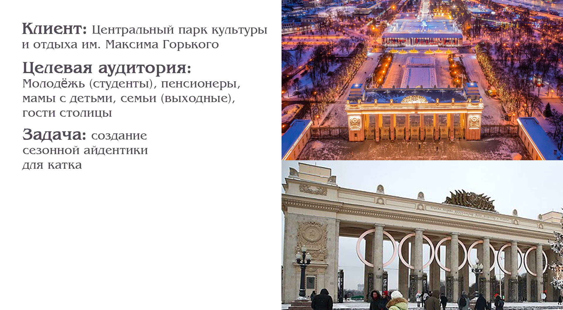 Айдентика катка  парке Горького — Изображение №2 — Брендинг на Dprofile