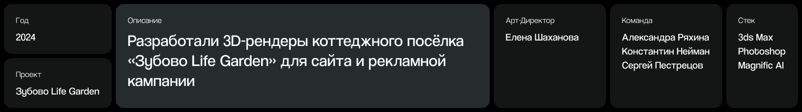 Зубово Life Garden, архитектура — Изображение №1 — 3D на Dprofile