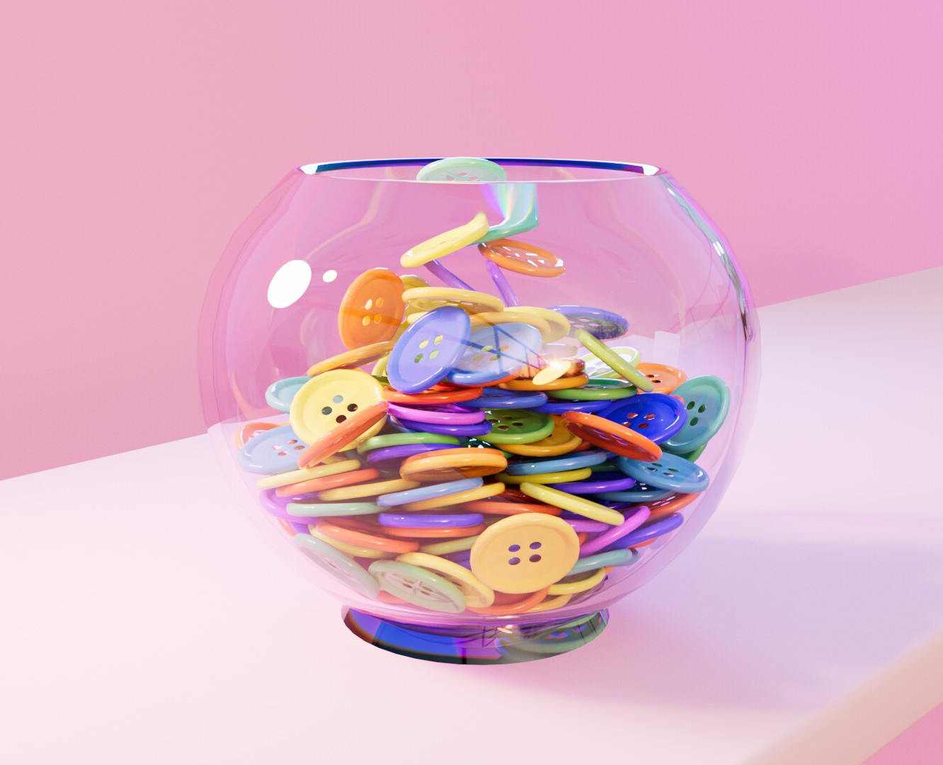 Buttons (2021) — 3D, Анимация на Dprofile