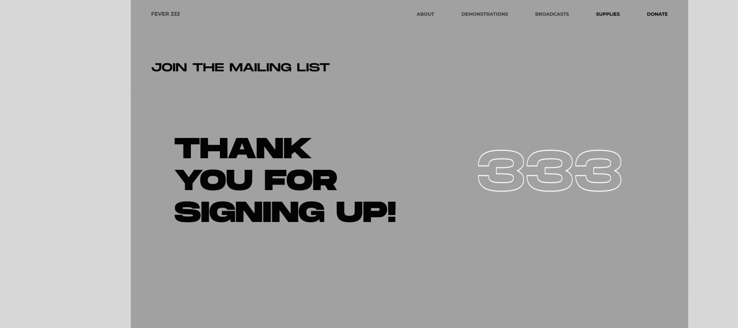 The Fever 333 Official Website — Изображение №19 — Интерфейсы, Анимация на Dprofile