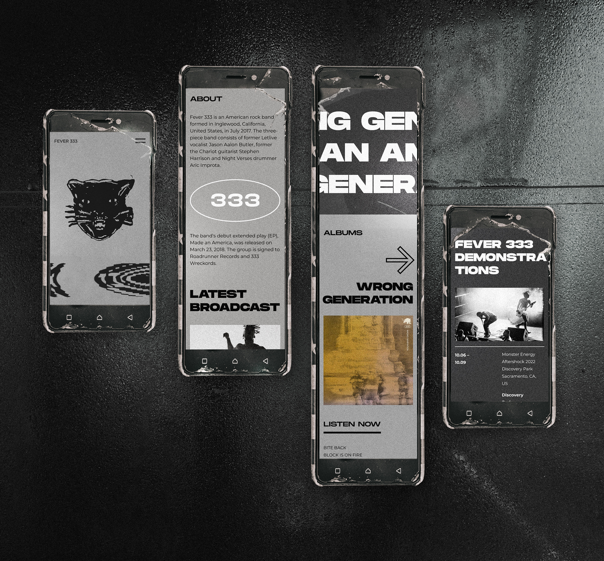 The Fever 333 Official Website — Изображение №7 — Интерфейсы, Анимация на Dprofile