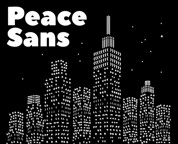 Peace Sans – сайт для шрифта — Иллюстрация, Графика на Dprofile