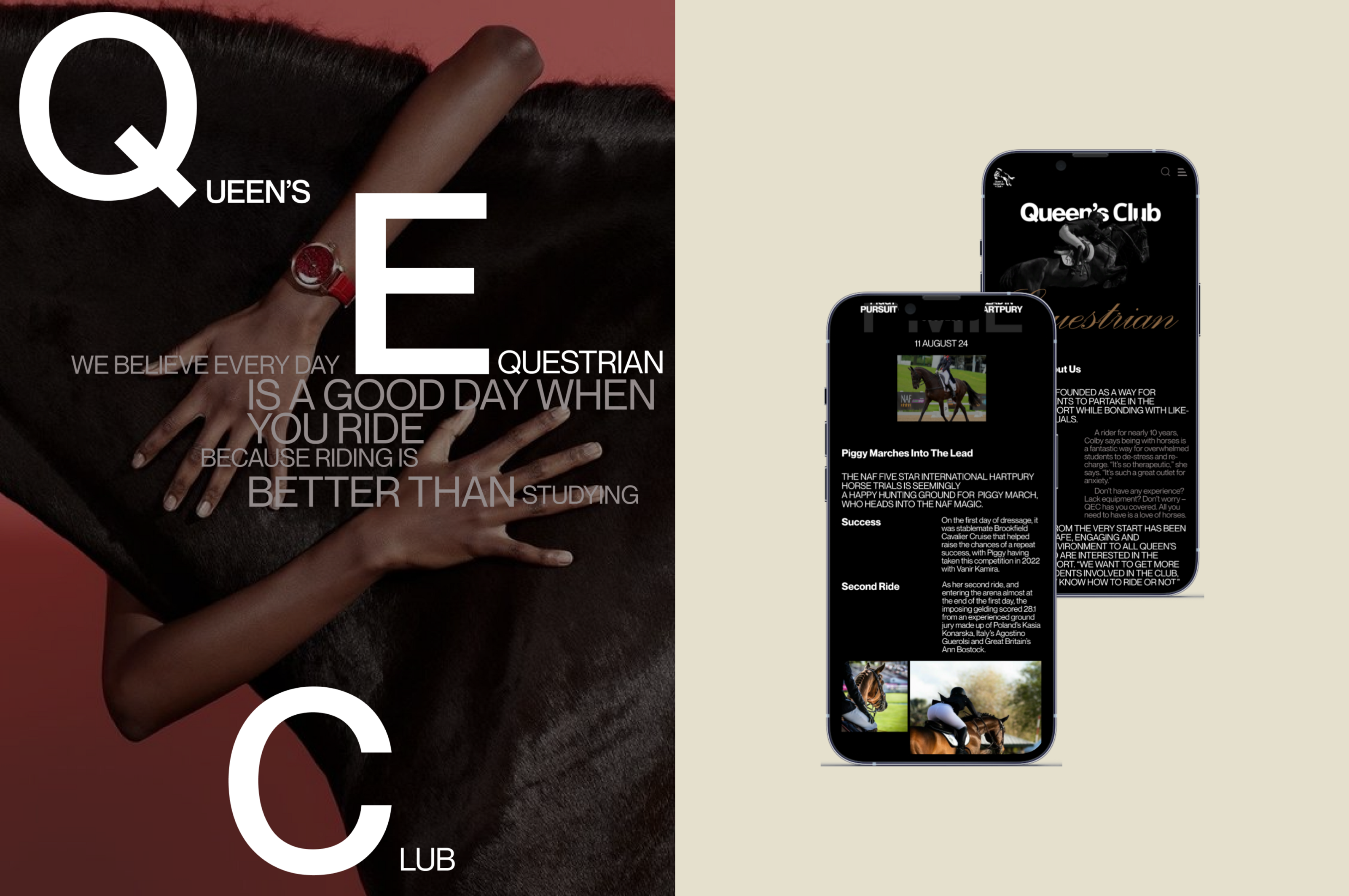 Queen's equestrian club — Изображение №6 — Интерфейсы на Dprofile