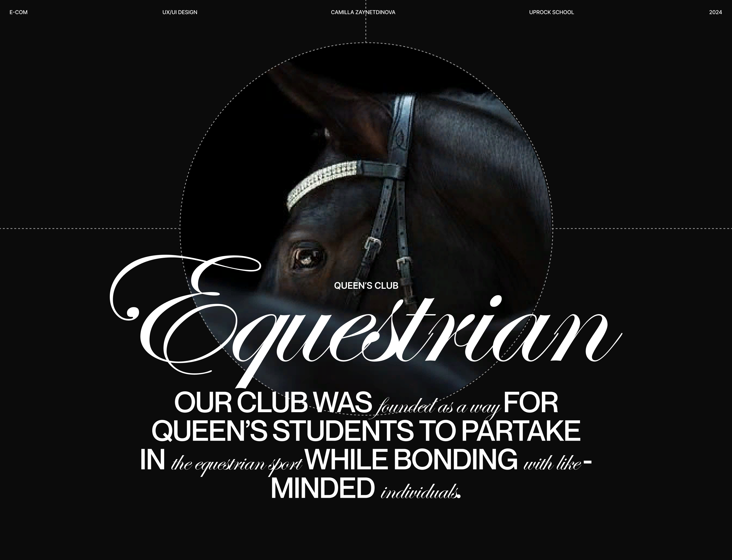 Queen's equestrian club — Изображение №1 — Интерфейсы на Dprofile