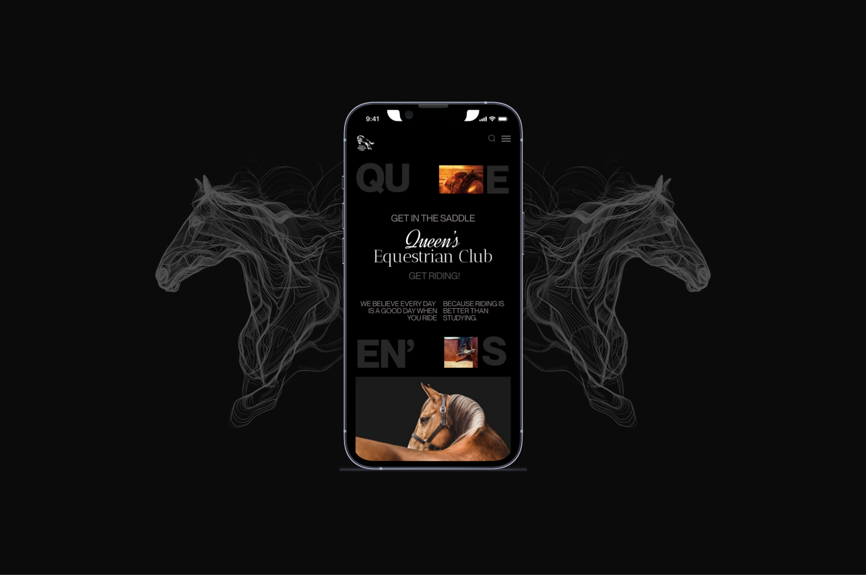 Queen's equestrian club — Изображение №5 — Интерфейсы на Dprofile
