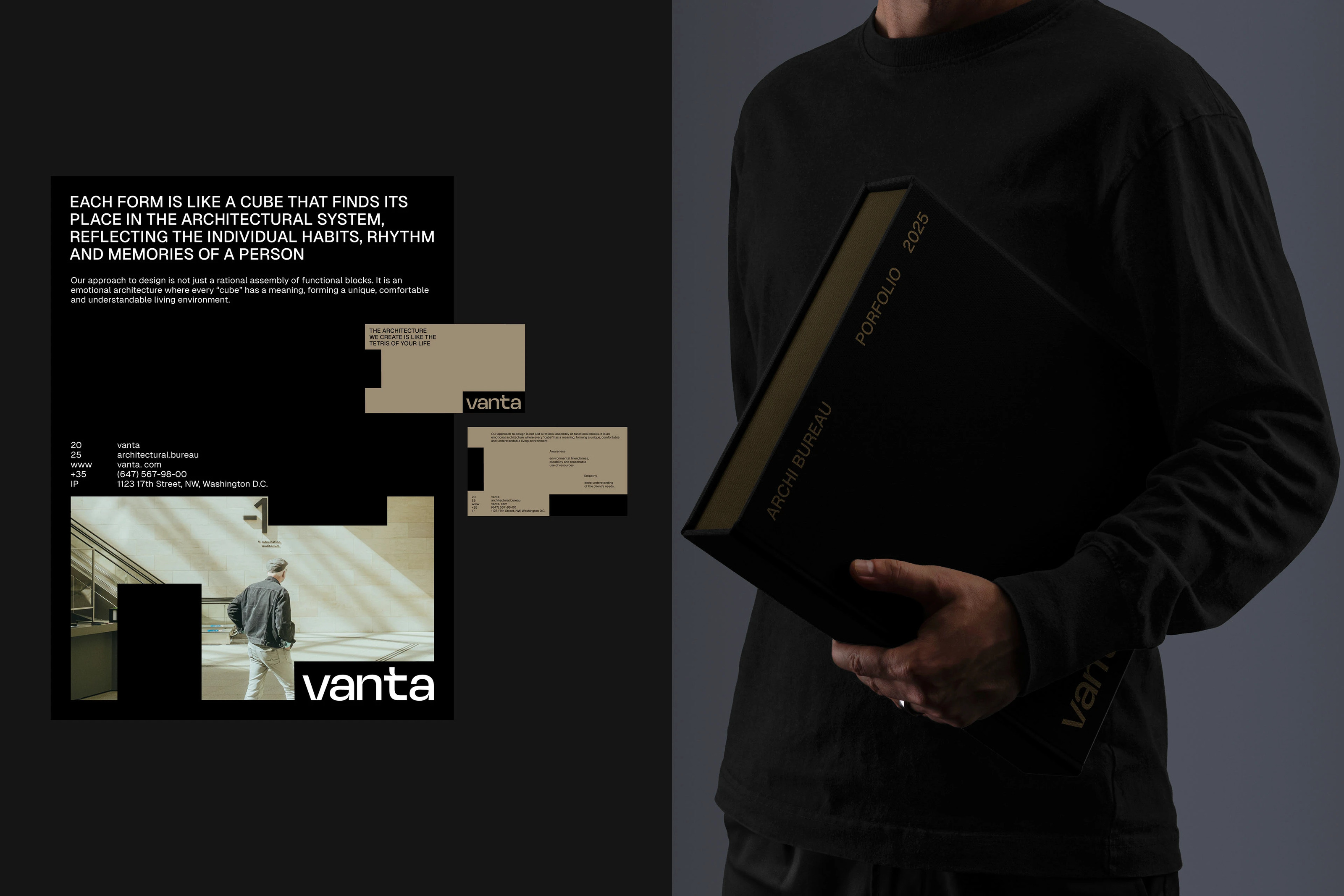 VANTA | Архитектурное бюро — Изображение №5 — Брендинг, Графика на Dprofile
