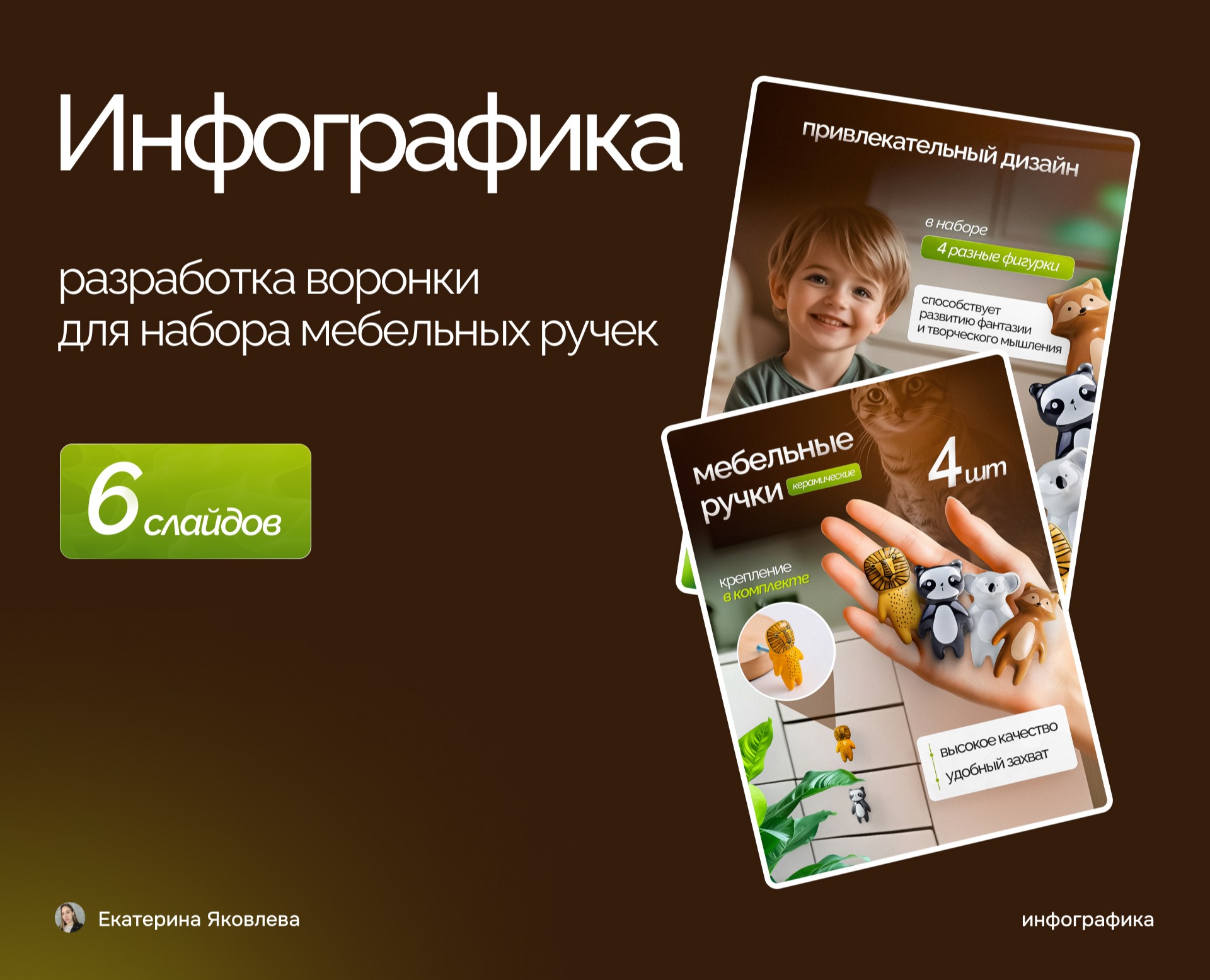 Инфографика|Карточка товара|Детские мебельные ручки — Графика, Маркетинг на Dprofile