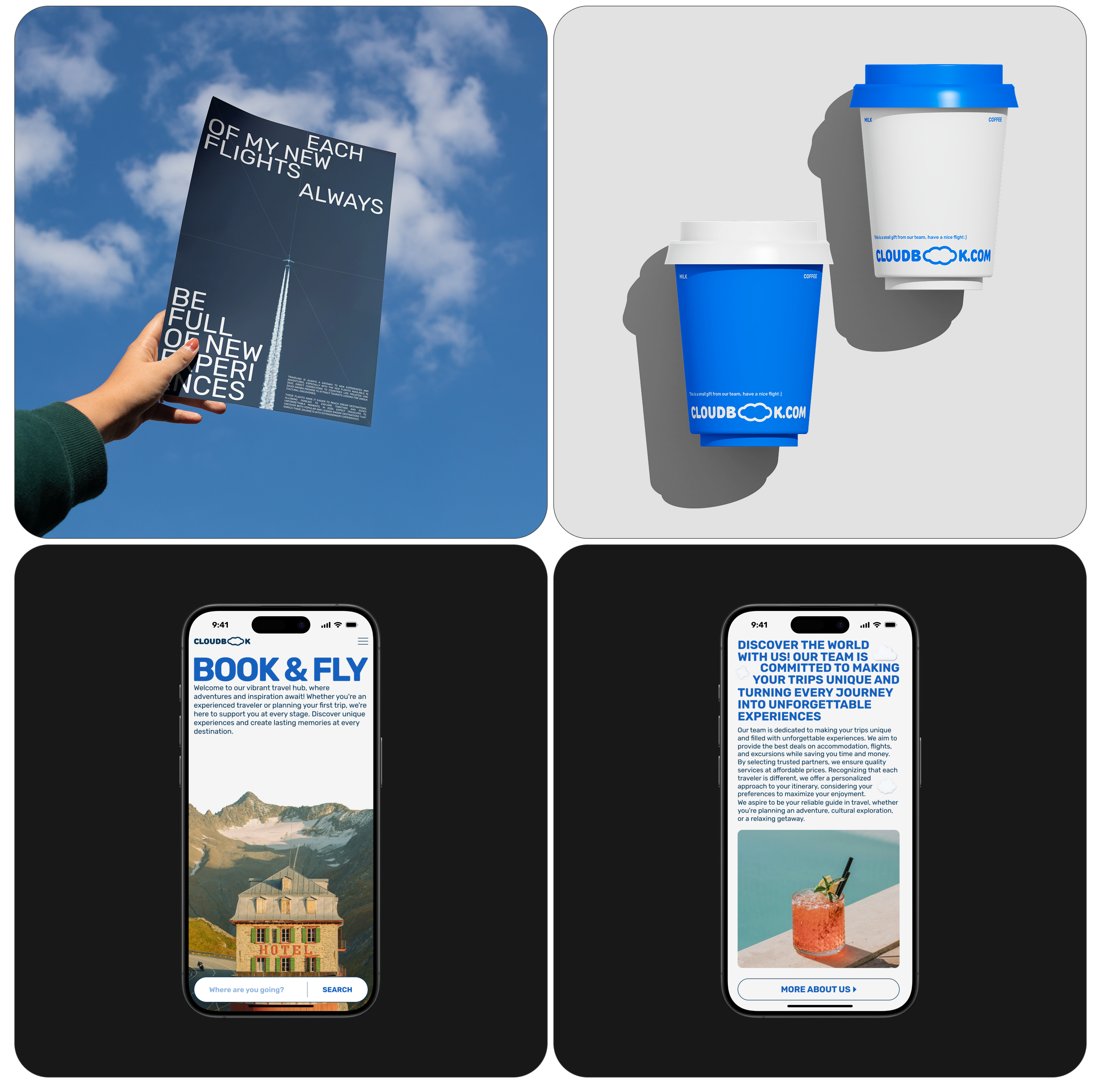 CLOUDBOOK | Travel service design concept — Изображение №3 — Интерфейсы, Брендинг на Dprofile