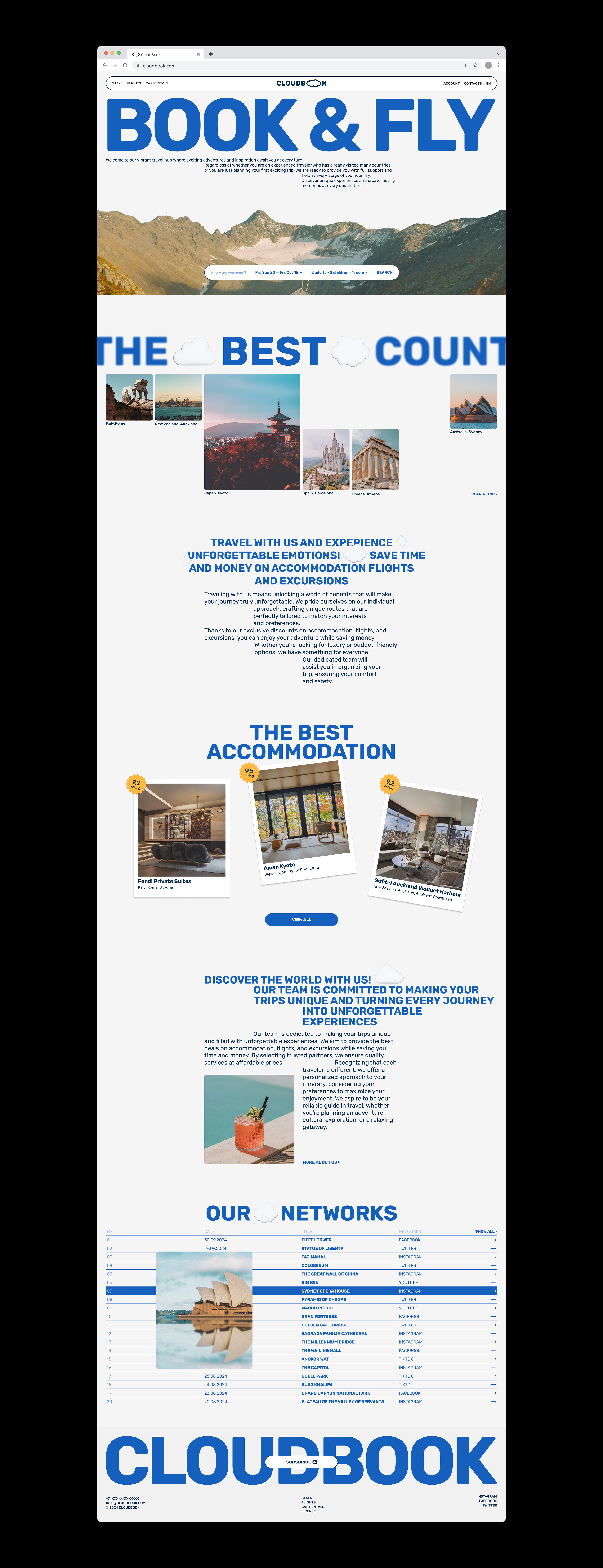 CLOUDBOOK | Travel service design concept — Изображение №4 — Интерфейсы, Брендинг на Dprofile