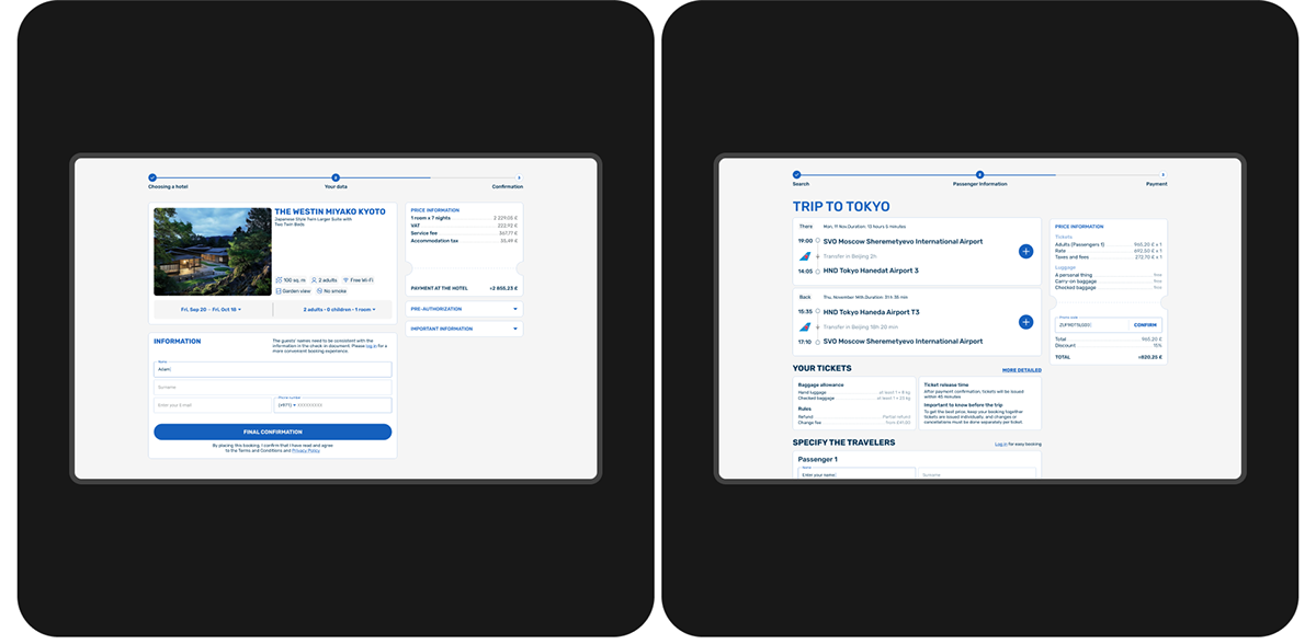 CLOUDBOOK | Travel service design concept — Изображение №11 — Интерфейсы, Брендинг на Dprofile