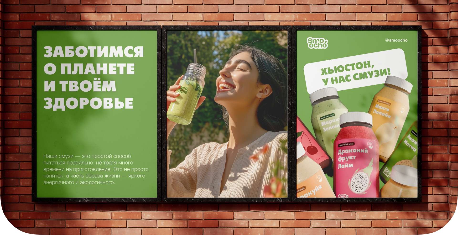 Smoocho | Branding & Packaging smoothies — Изображение №1 — Брендинг, 3D на Dprofile