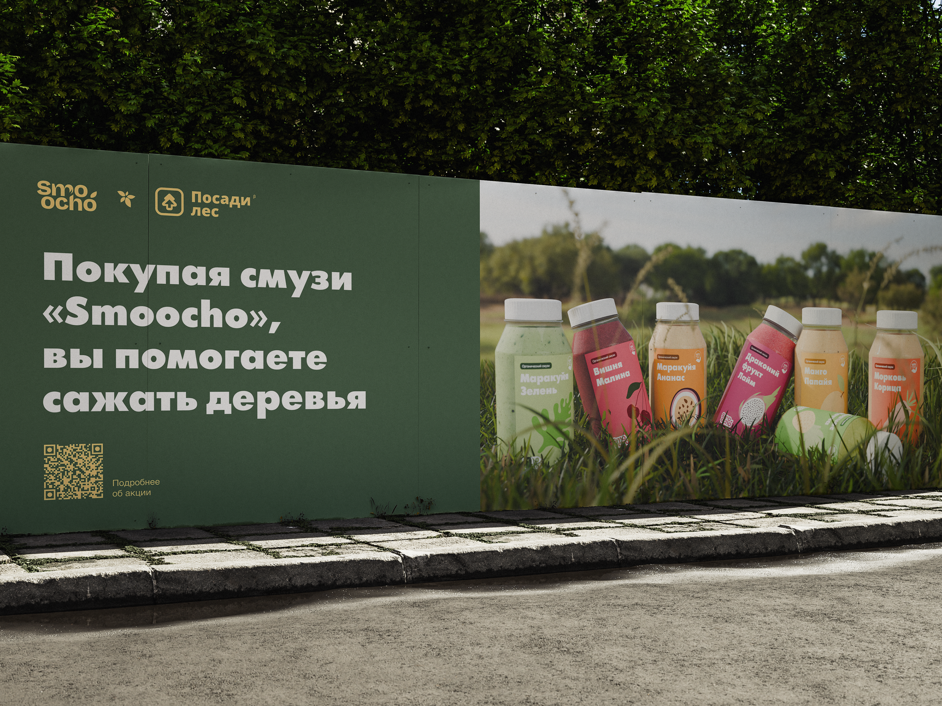 Smoocho | Branding & Packaging smoothies — Изображение №25 — Брендинг, 3D на Dprofile